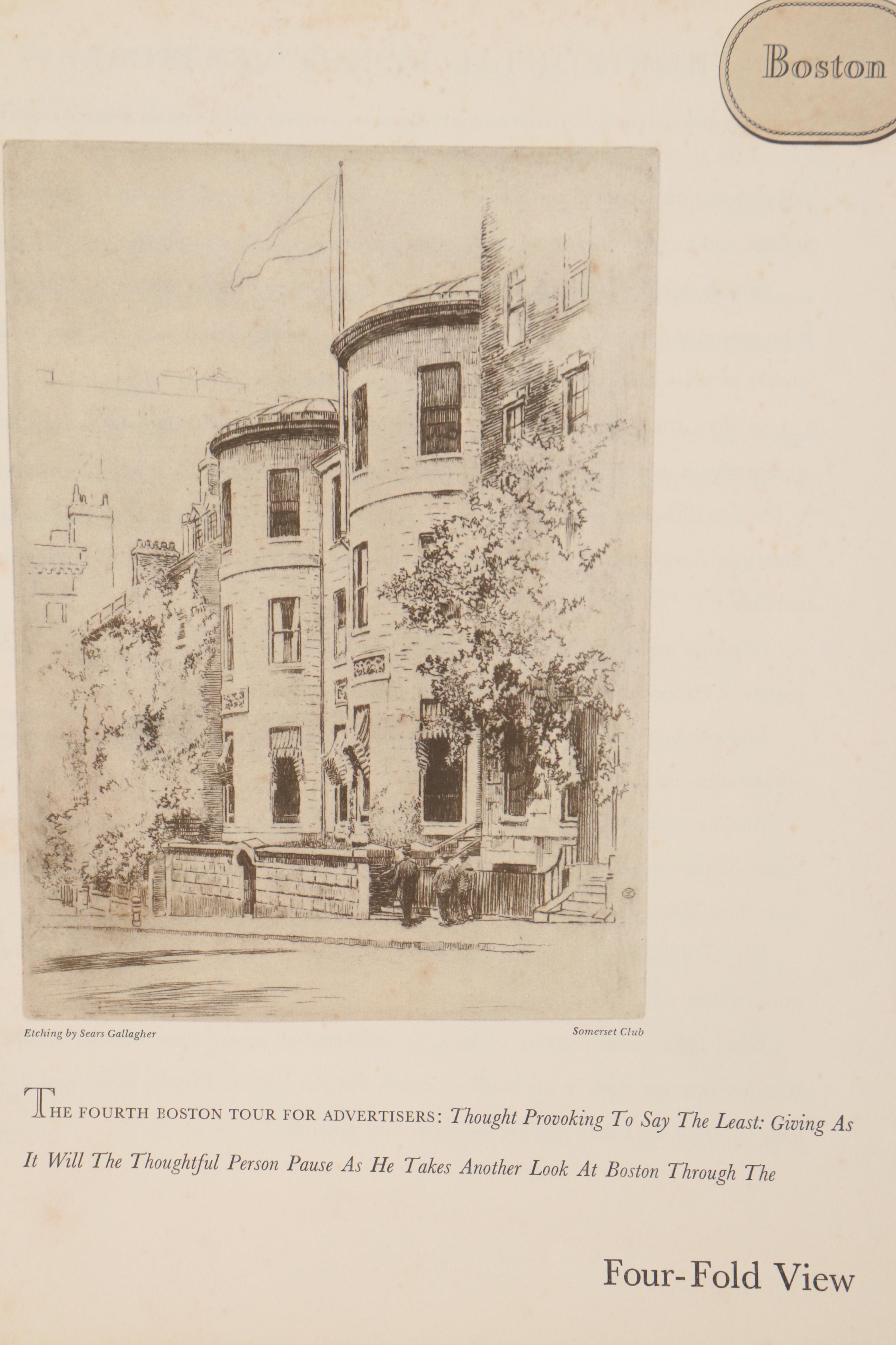 Figurative Intaglio or Relief Prints and Architectural Offset Lithographs