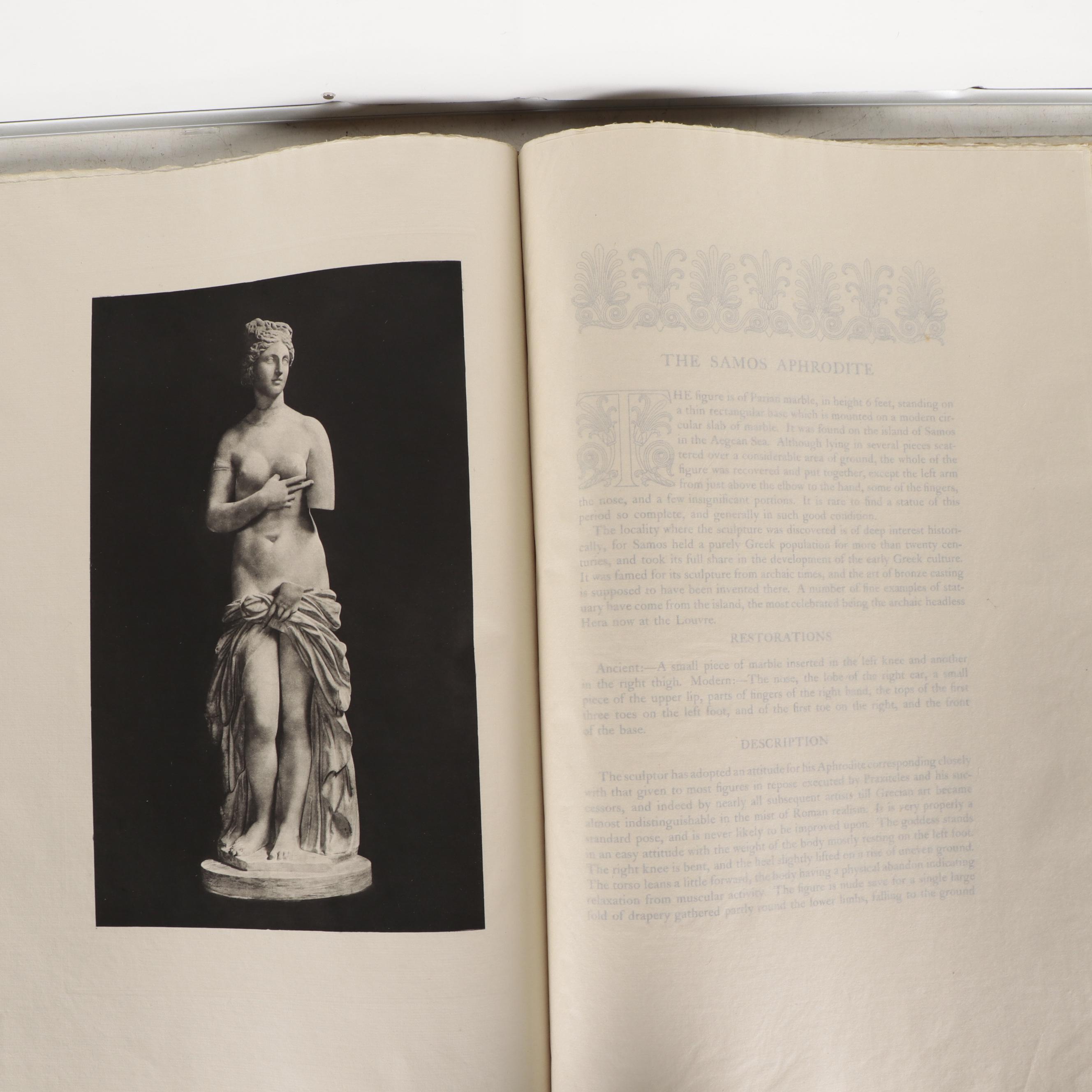 "The Samos Aphrodite" Monograph Folio by E. Govett, 1918