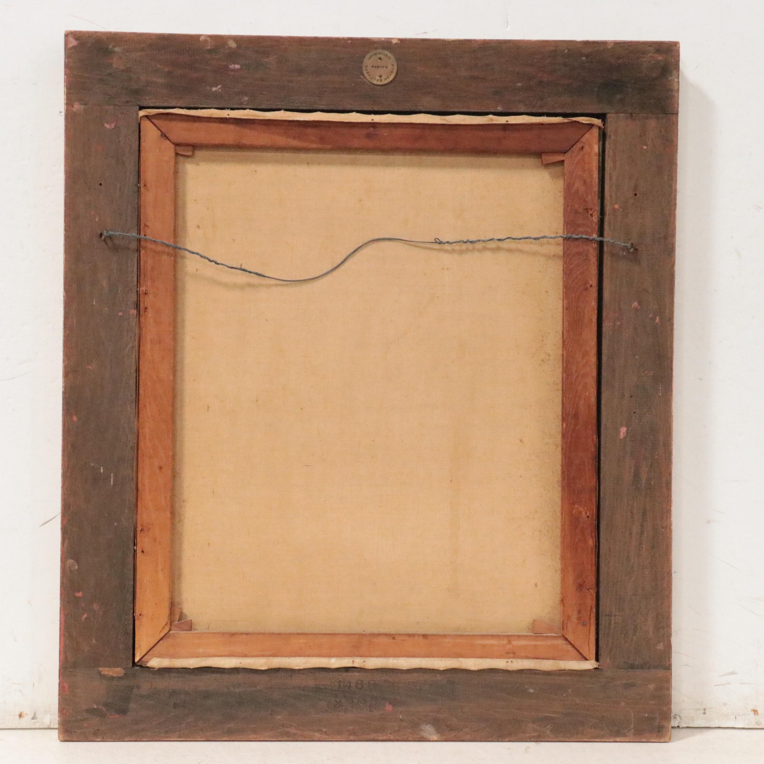 Ella Stewart-Clayburn Abstract Oil Painting, Mid-20th Century