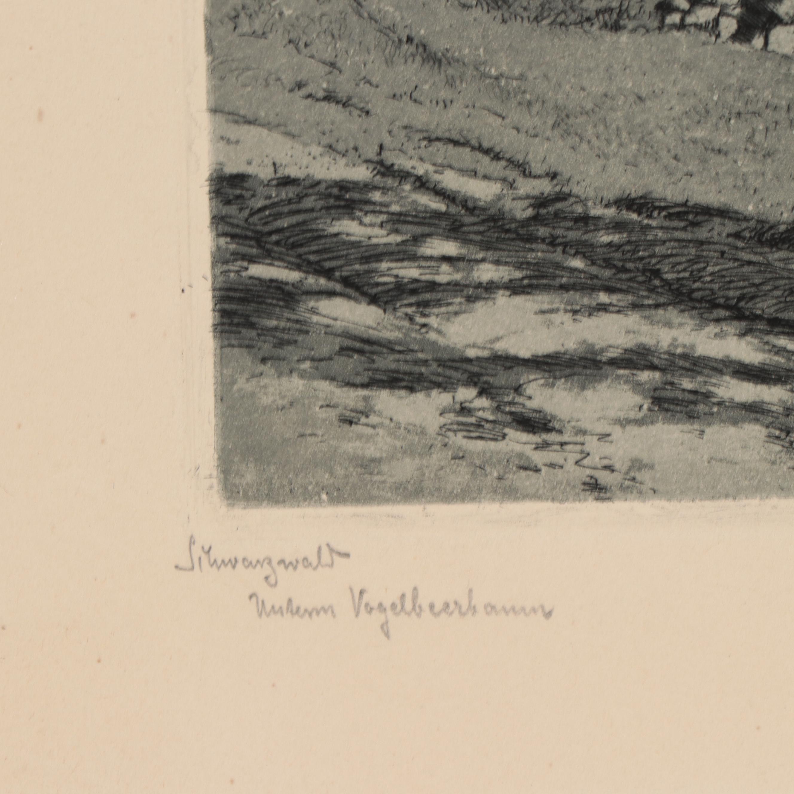 Paul Sollmann Landscape and Town Scene Etchings, 20th century