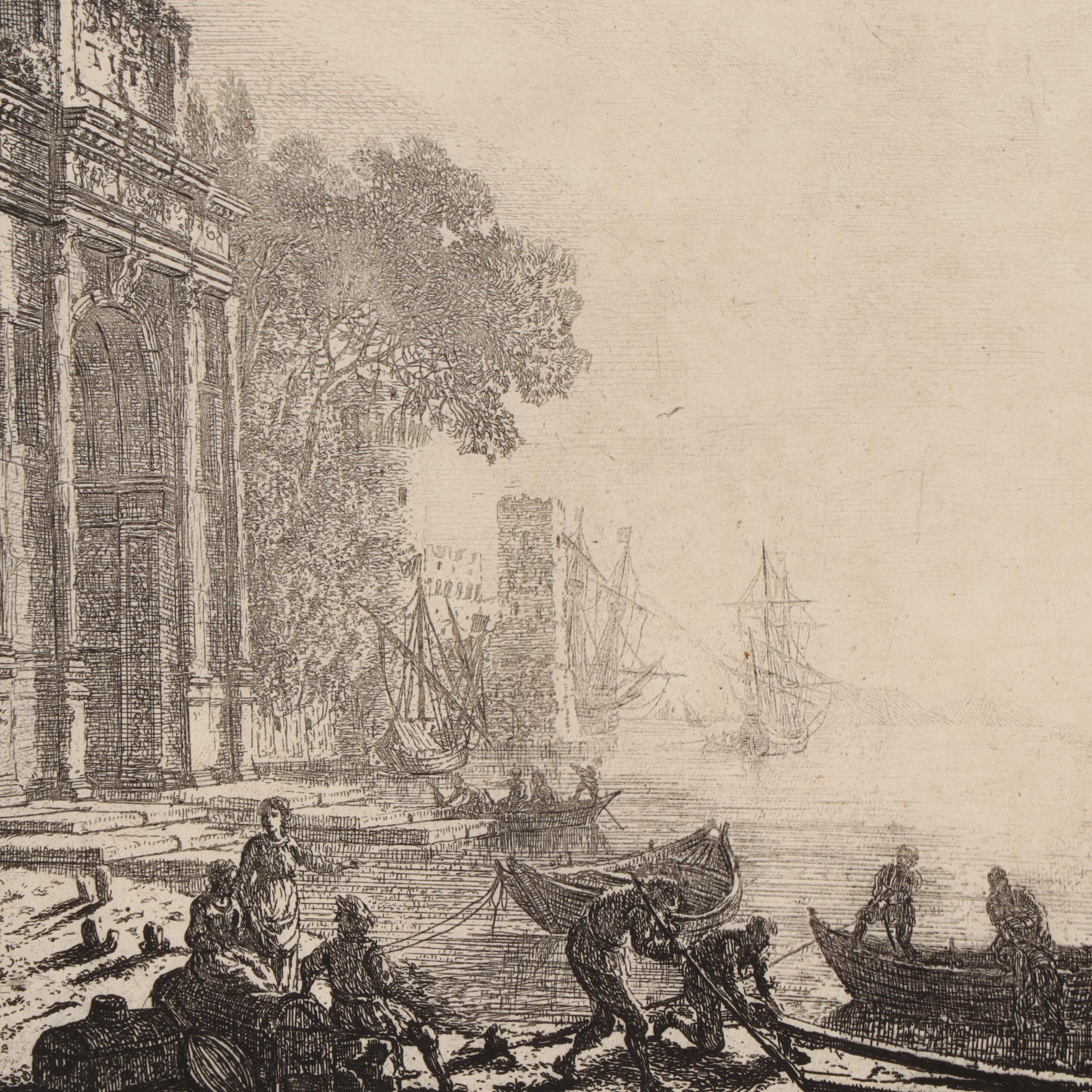 Intaglio Prints Including R. Earlom Sepia Mezzotint of Shipwreck, 1774