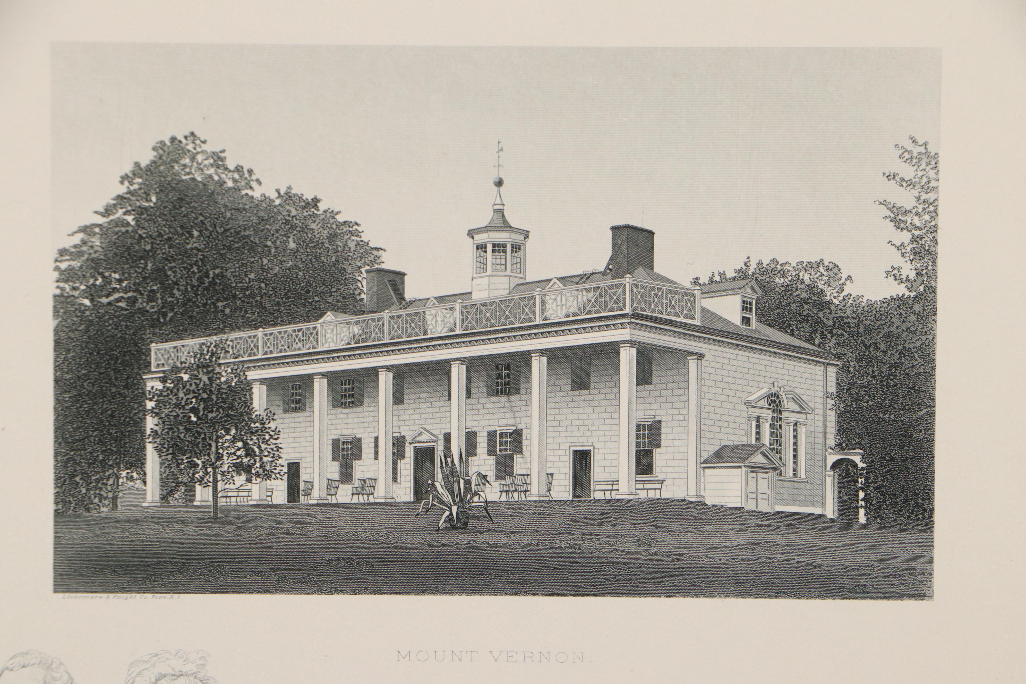 Landscape Intaglio Prints Including "Mount Vernon"