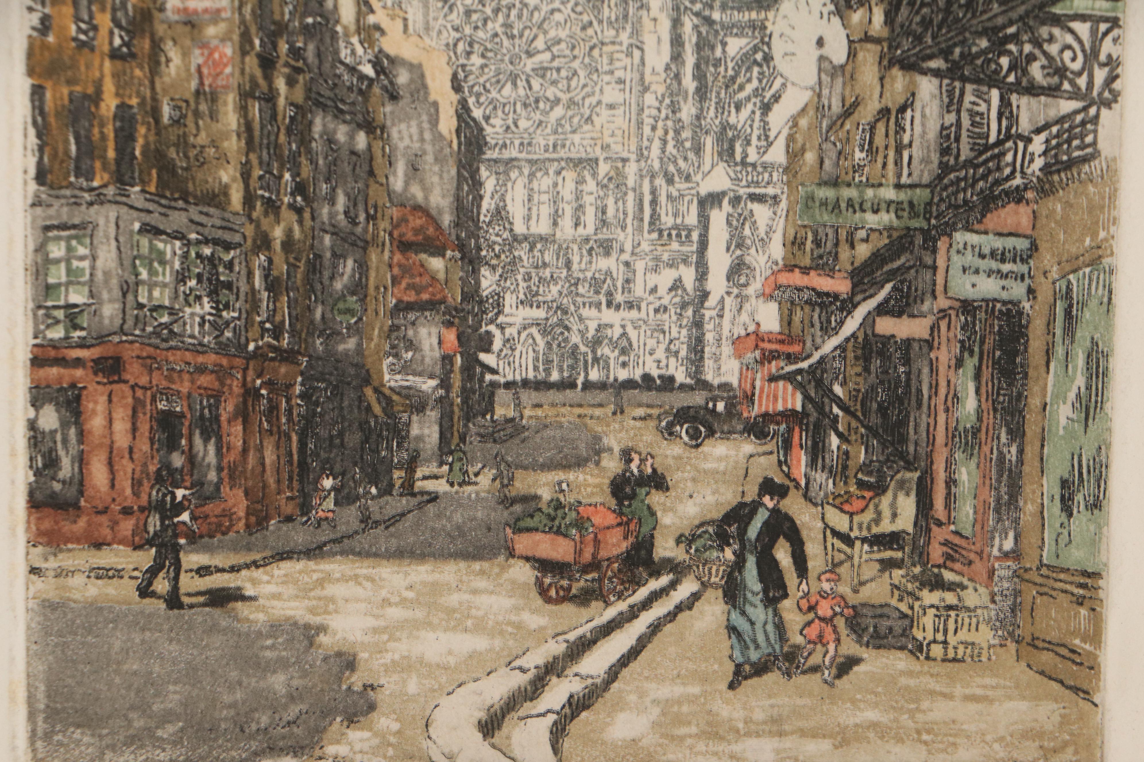 Japanese Woodblock and Landscape Watercolor Paintings