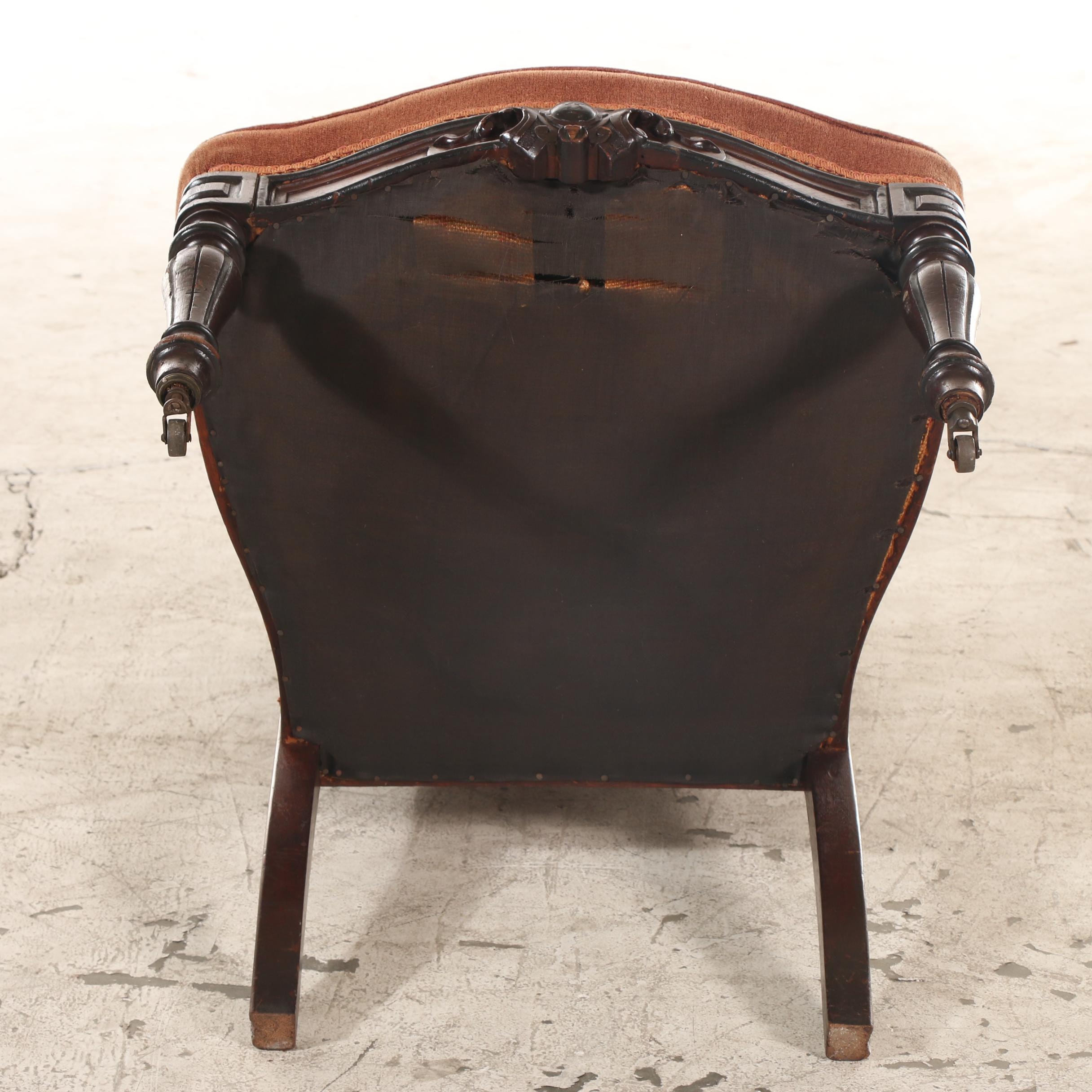 Pair of Renaissance Revival Walnut Side Chairs, 1860s