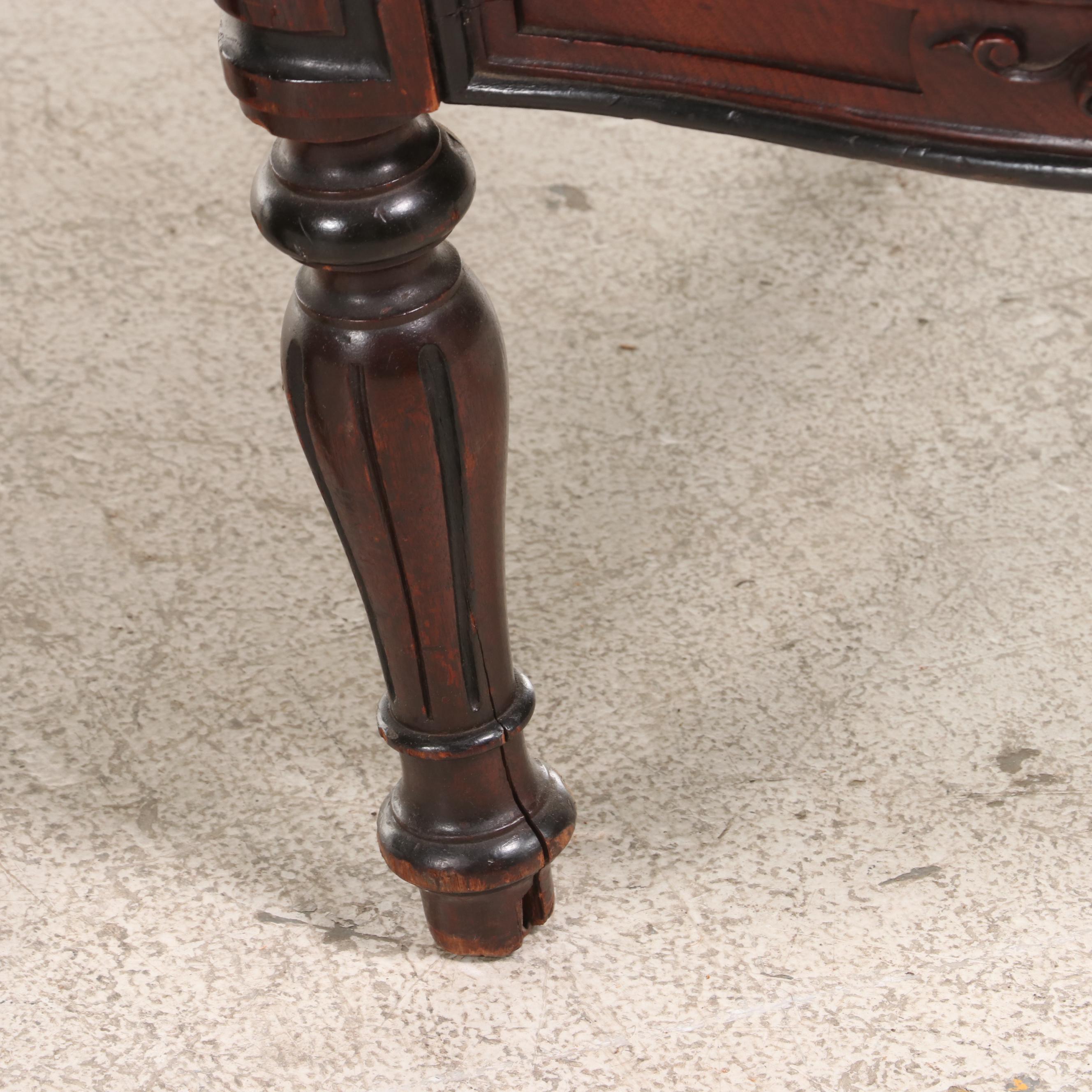 Pair of Renaissance Revival Walnut Side Chairs, 1860s