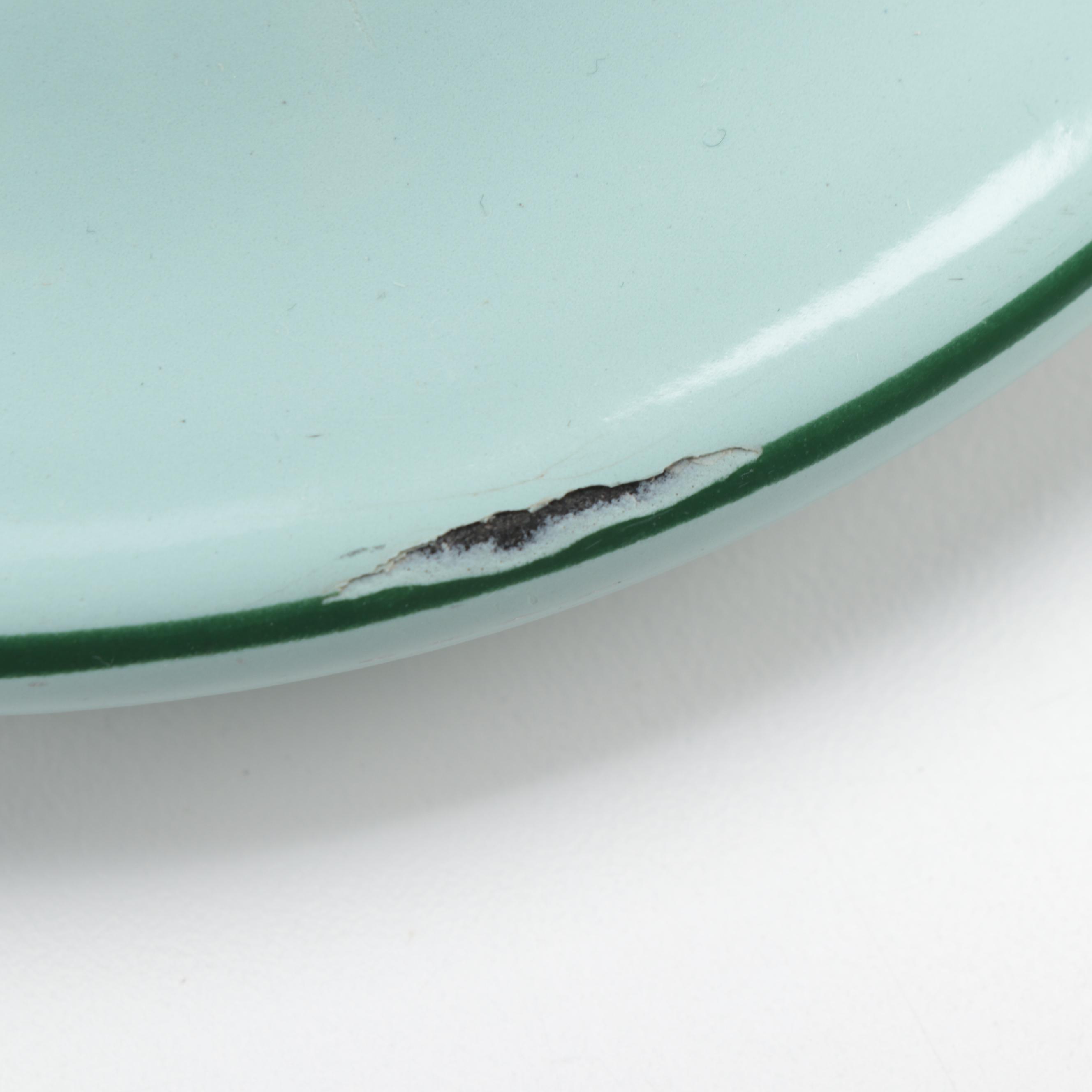 Dru of Holland Tulip Decorated Enameled Cast Iron Sauce Pans and Bakeware