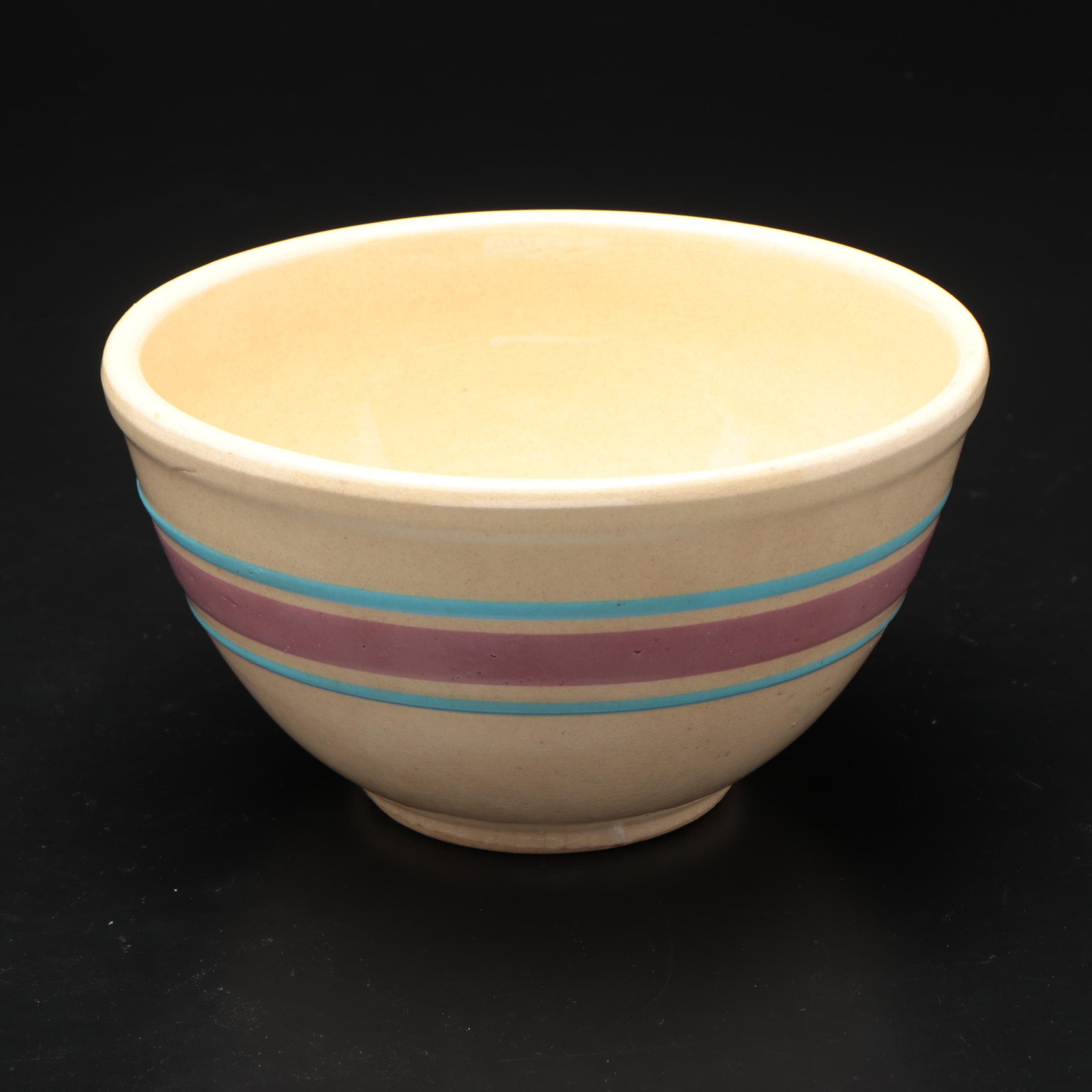 Stoneware Mixing Bowl Set and Kitchen Accessories, Mid-Late 20th Century