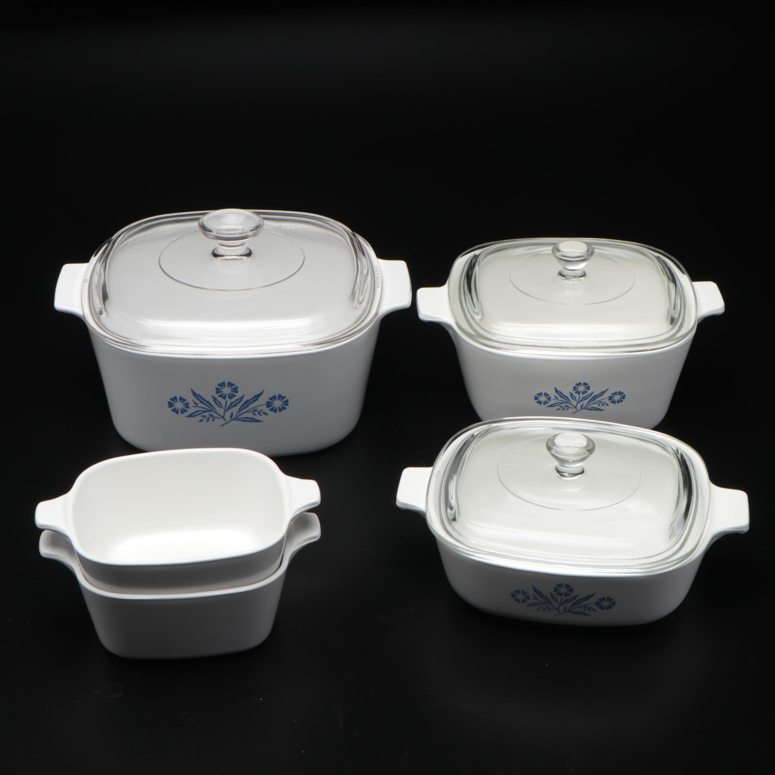 Corning Ware Ceramic Bakeware with Glass Lids