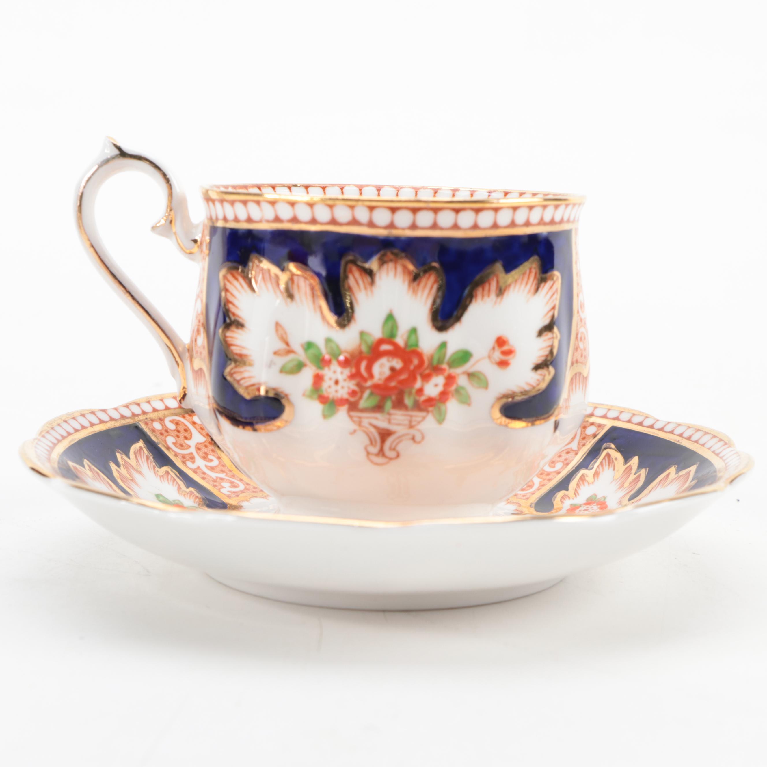 Royal Albert "Royalty" and Other Bone China Teacups, Mid to Late 20th Century