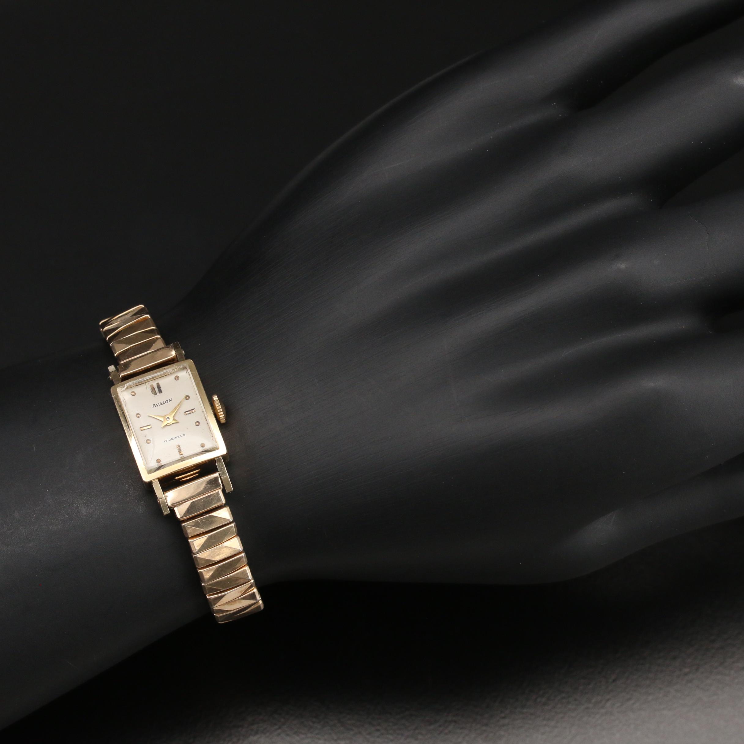 14K Avalon Stem Wind Watch