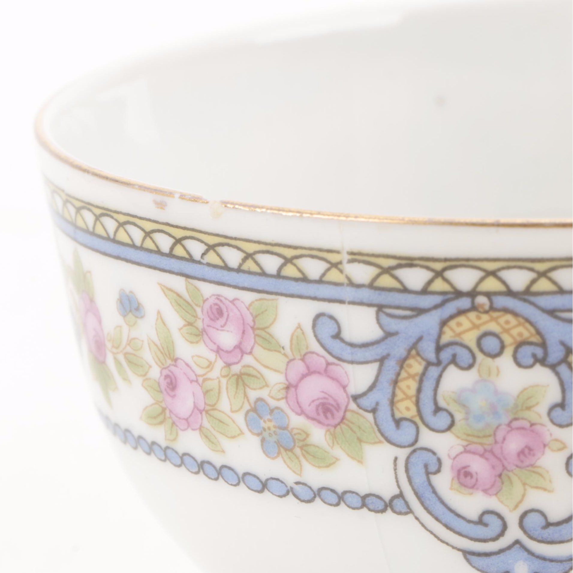 Limoges with Other Porcelain and Ceramic Teacups, Late 19th to 20th Century