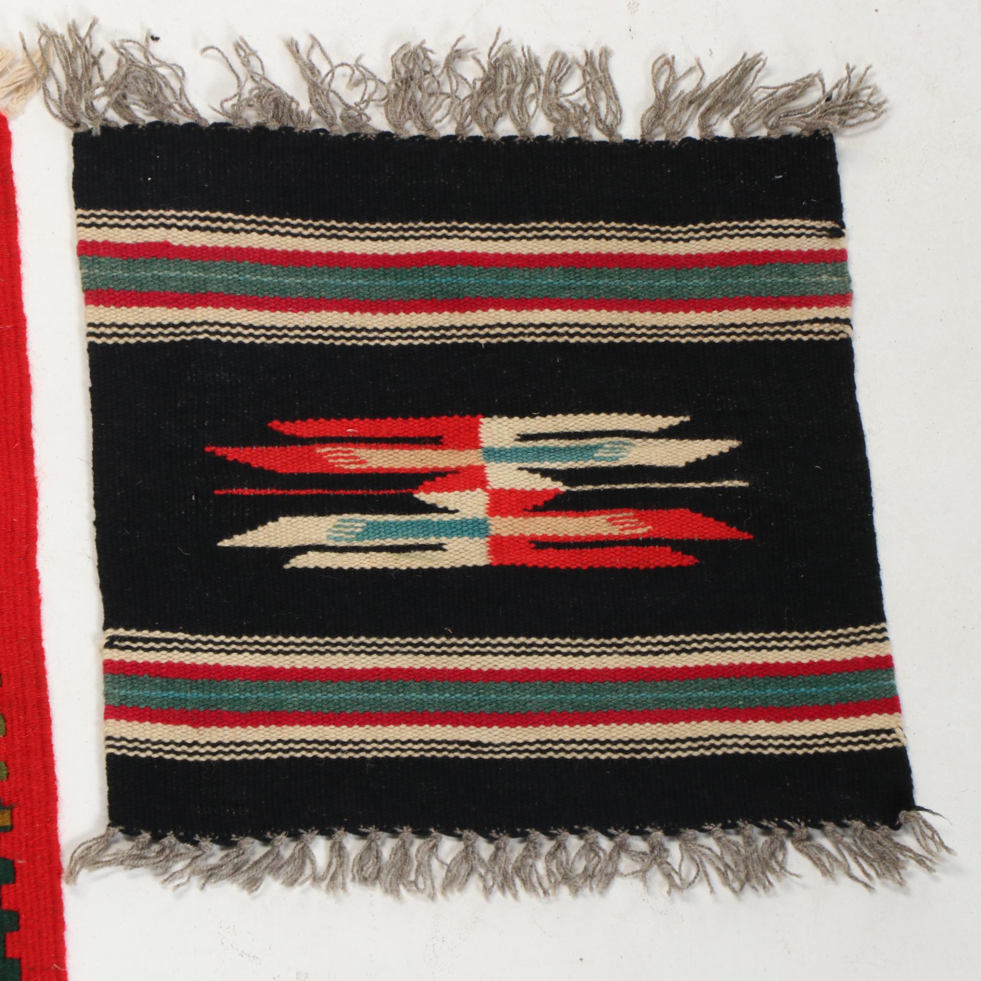 Handwoven Southwest Style Wool Rugs and Floor Mat