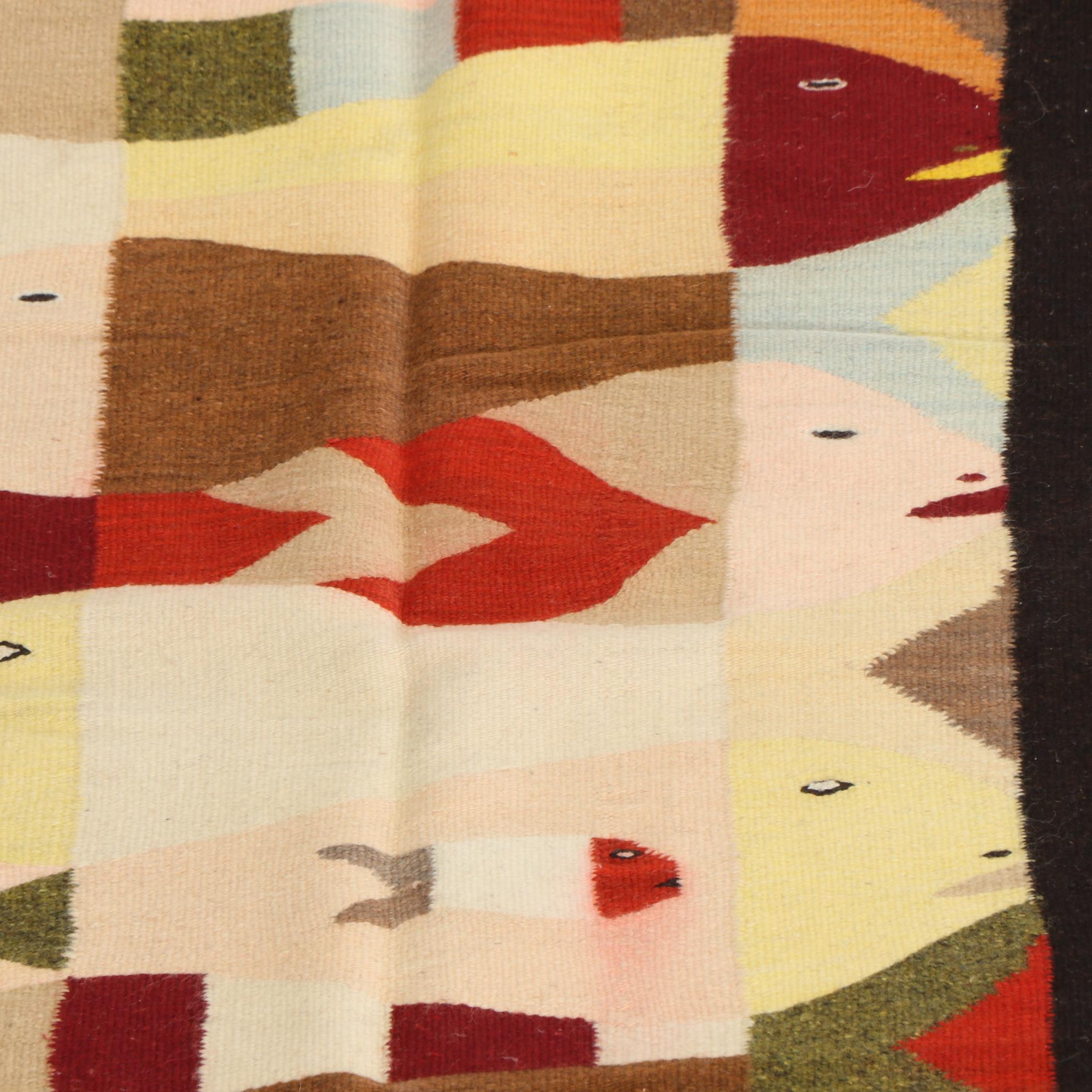 Handwoven Southwest Style Wool Rugs and Floor Mat