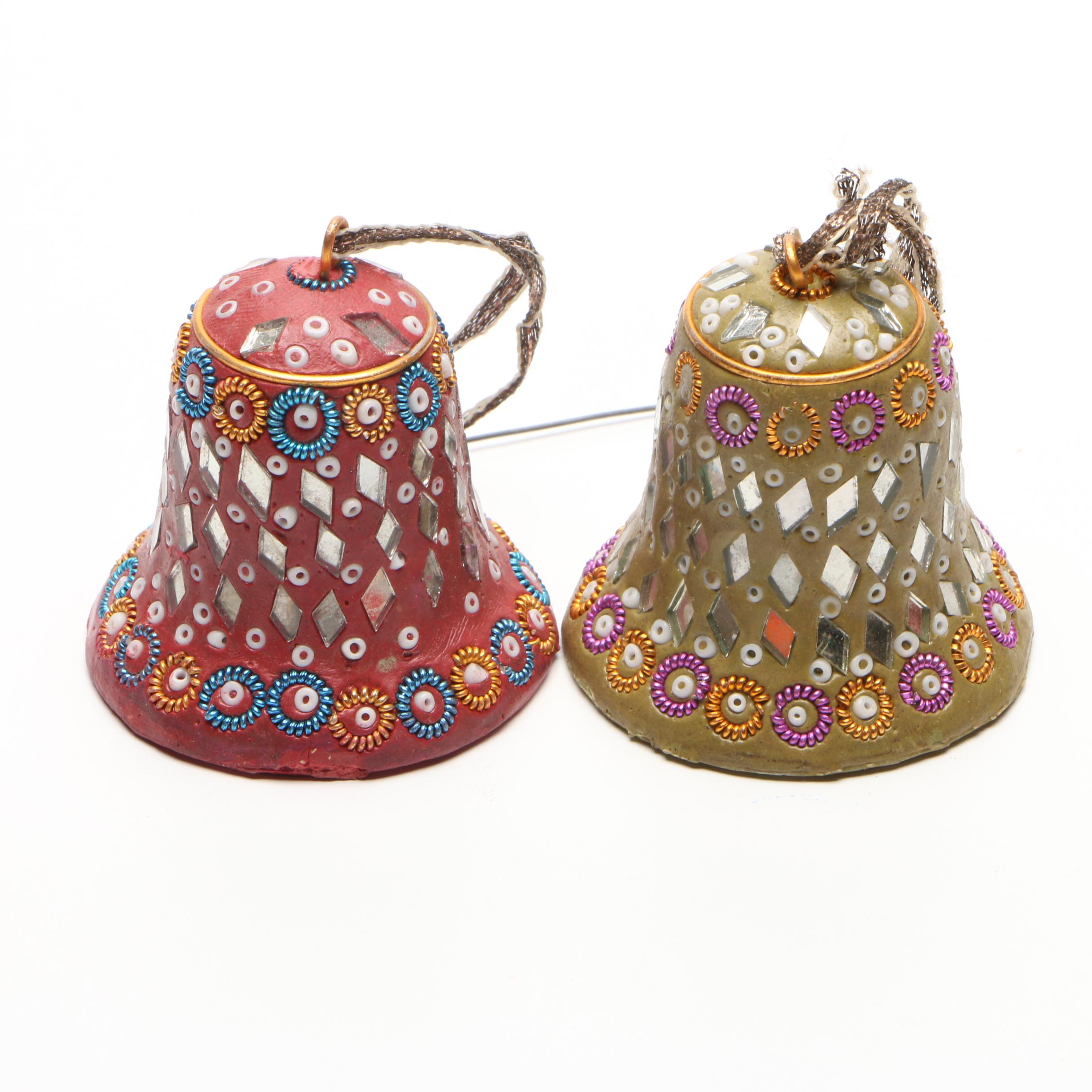 Papier-Mâché, Glass, and Other Christmas Ornaments, Mid to Late 20th Century