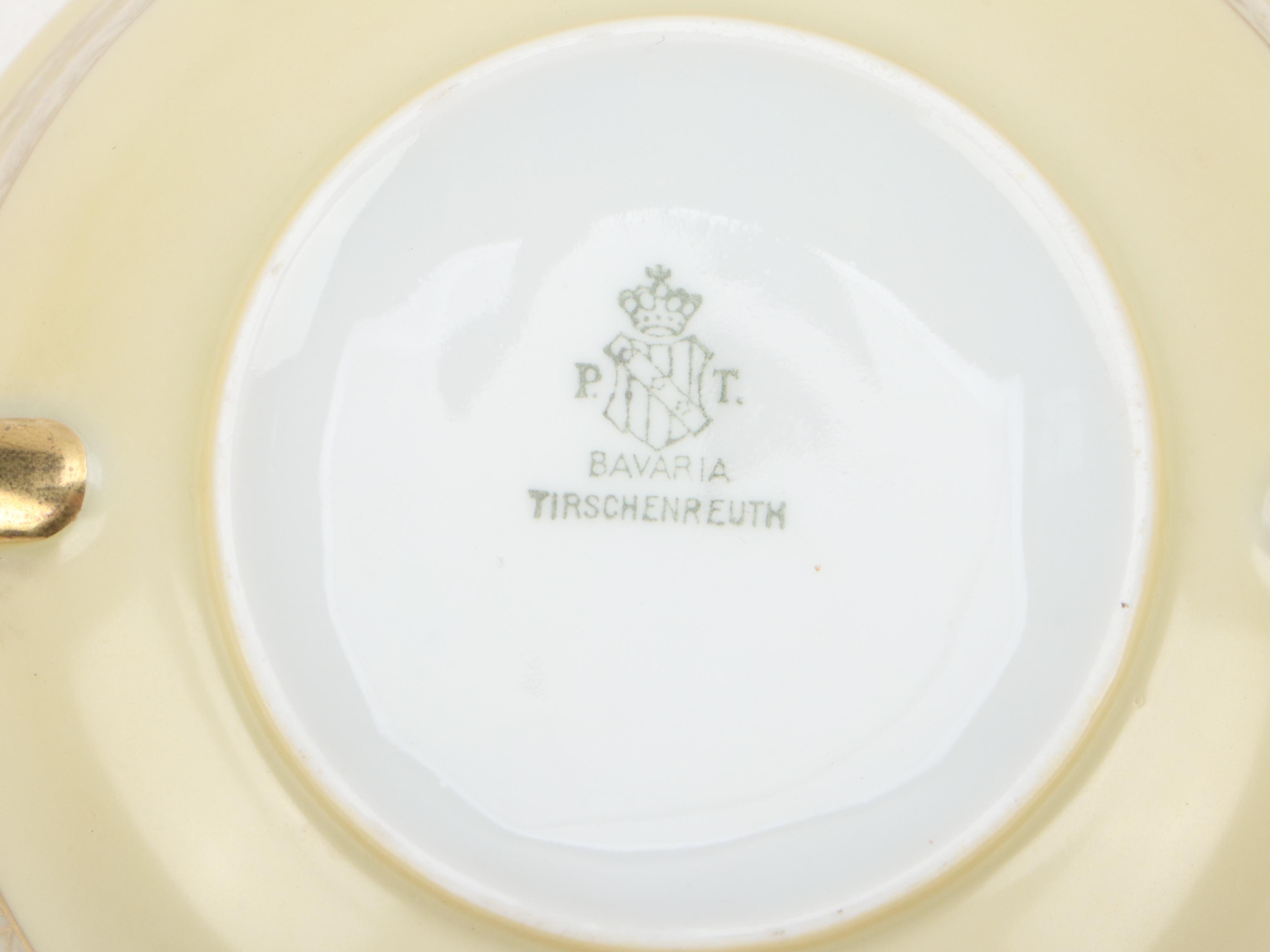 Gilt Accented Porcelain and Bone China Dinnerware, 20th Century