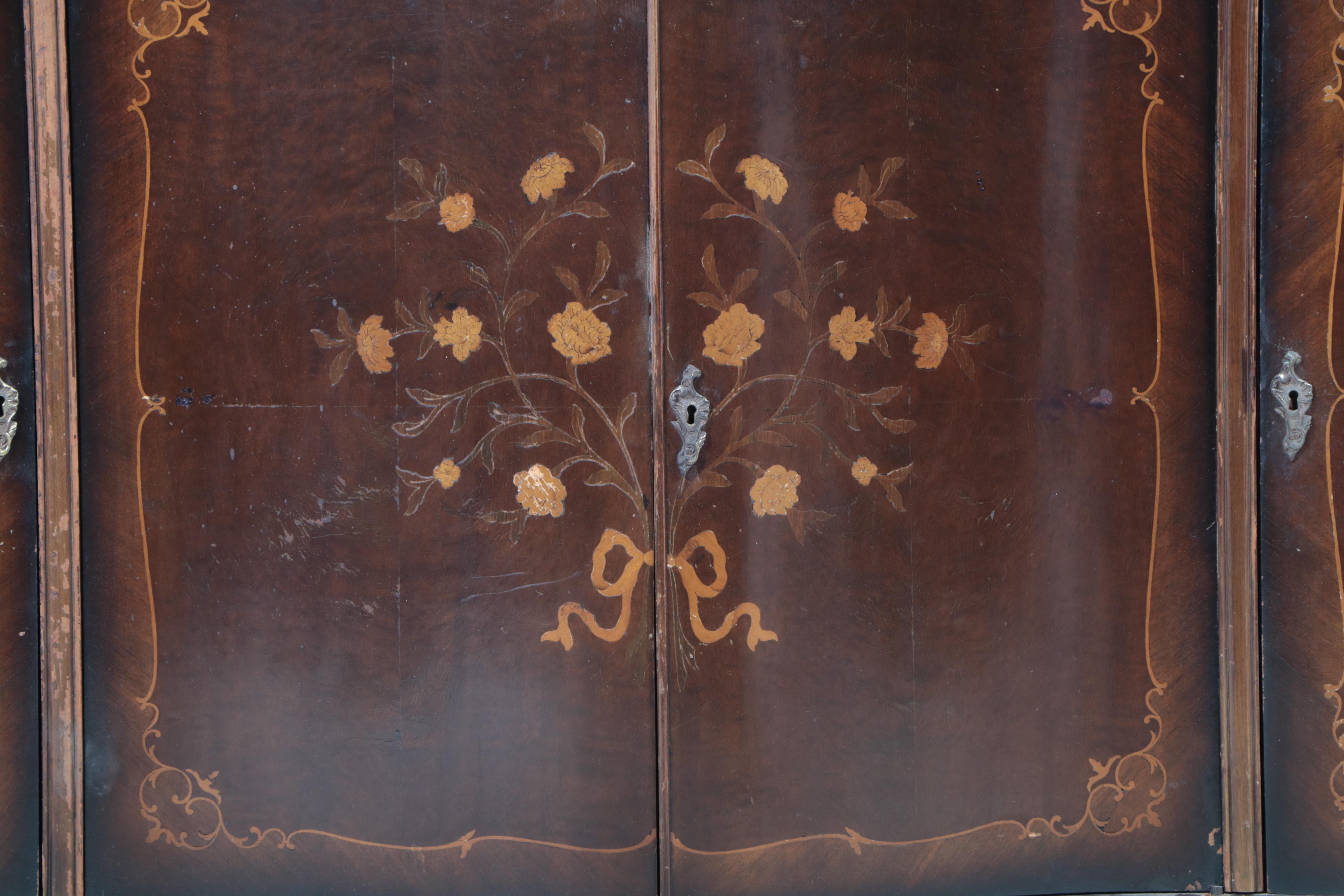 Louis XV Style Marquetry and Mahogany Buffet, 20th Century