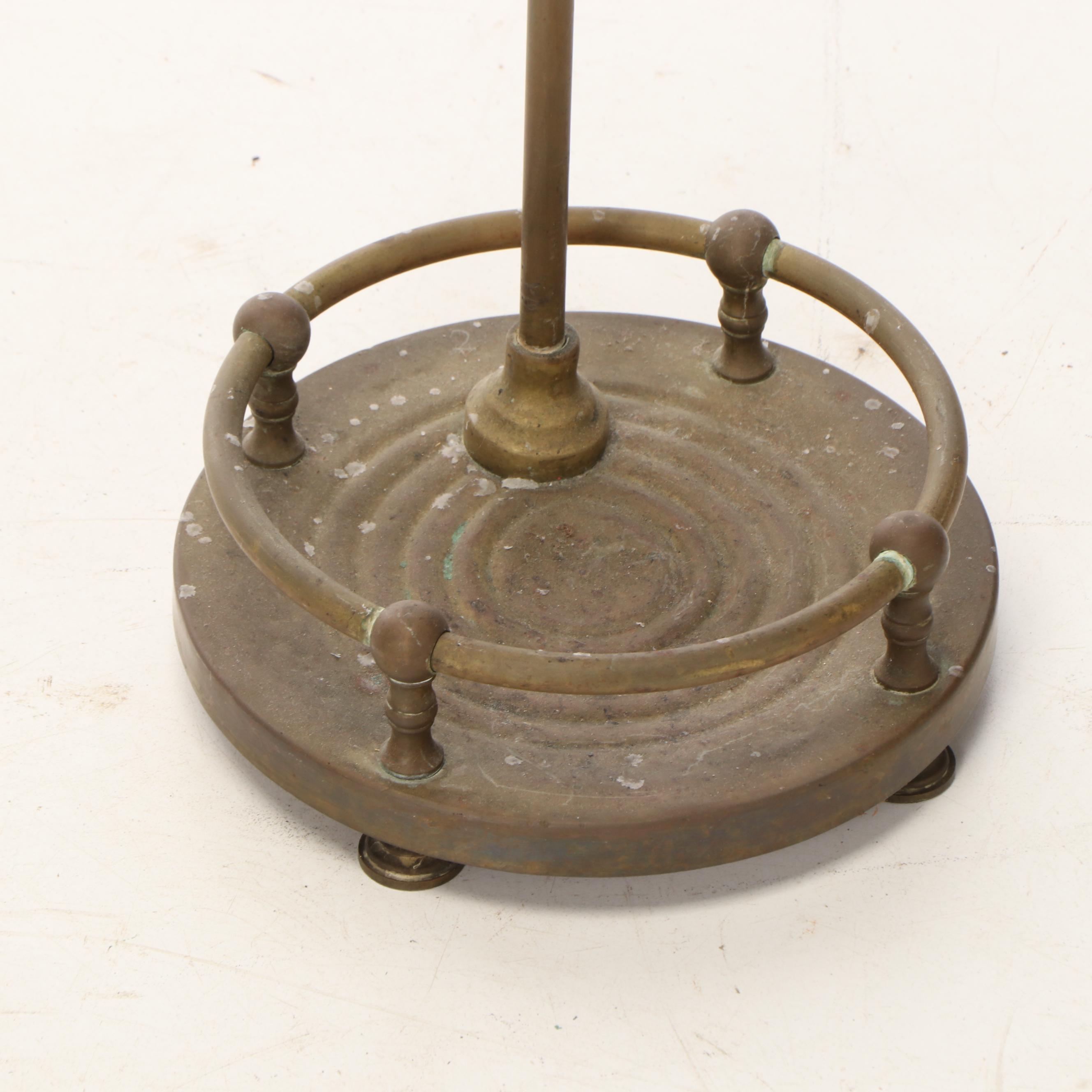 Brass Fireplace Tools with Stand