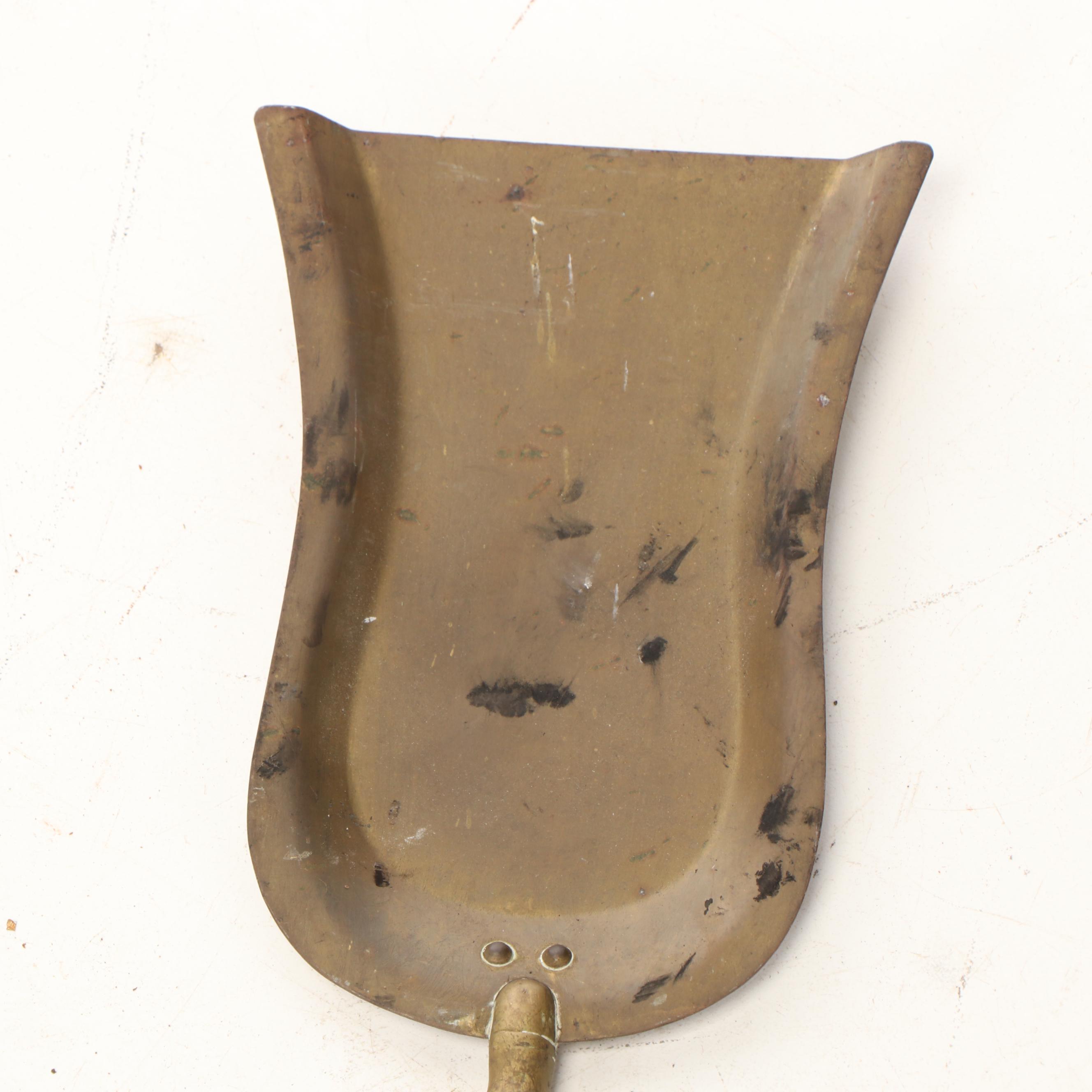 Brass Fireplace Tools with Stand