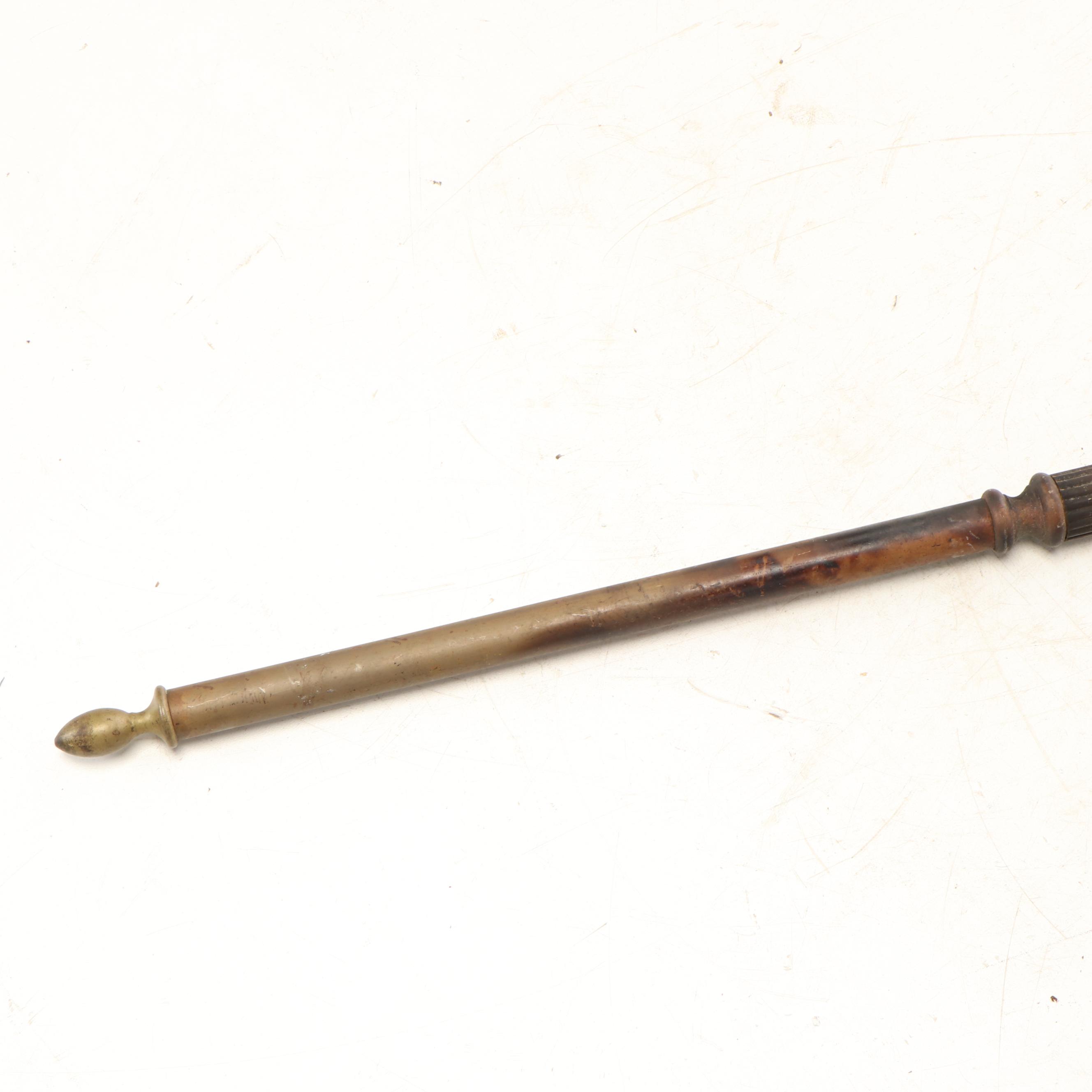 Brass Fireplace Tools with Stand