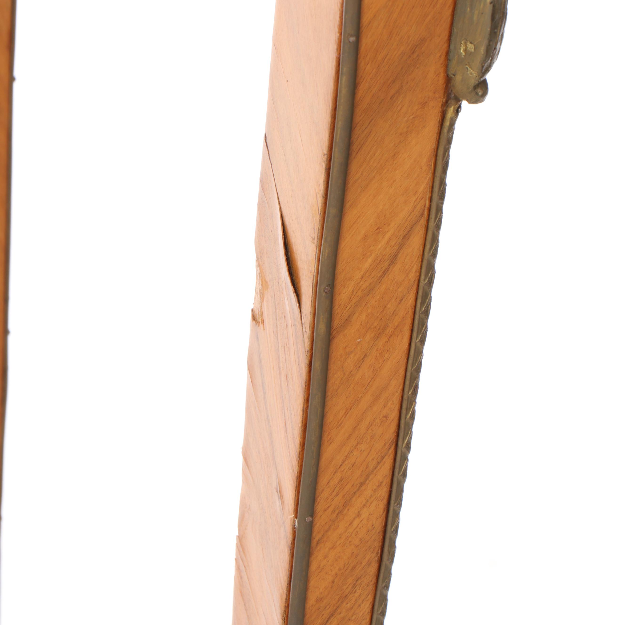 Louis XV Style Mahogany, Marquestry and Gilt Brass-Mounted Pedestal