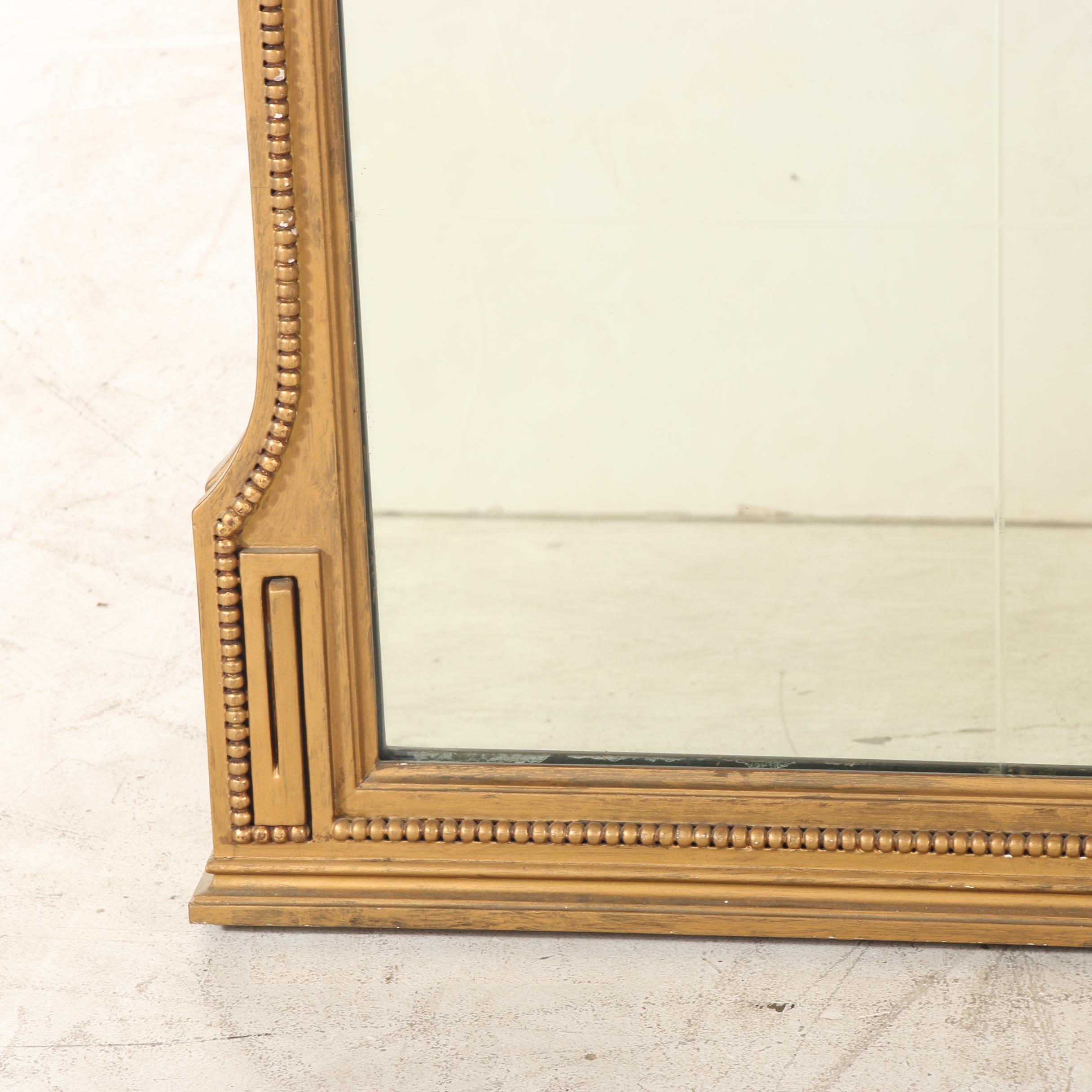 Louis XVI Style Giltwood Overmantel Mirror, Early to Mid 20th Century