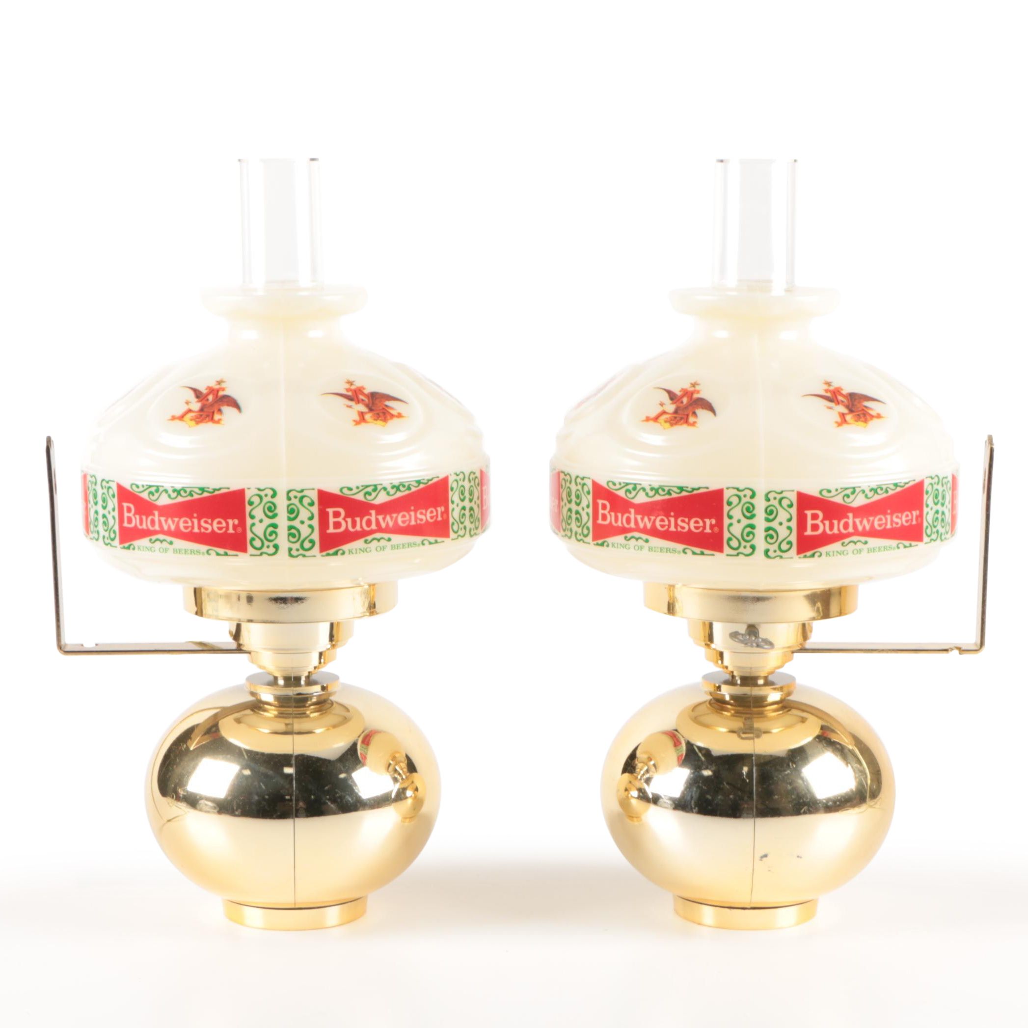 Budweiser Beer Illuminated Innkeepers Wall Lamps