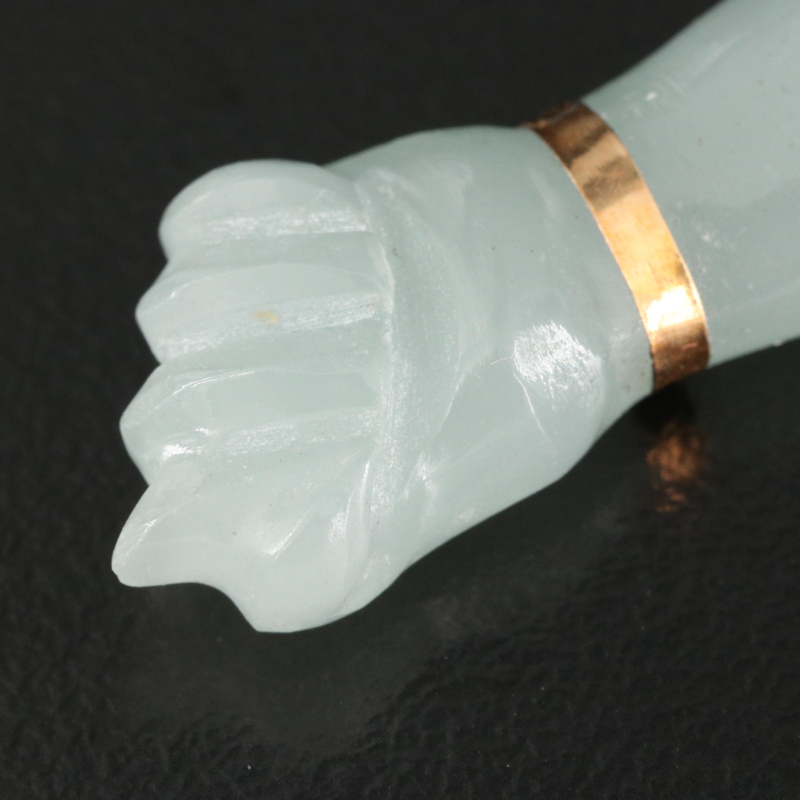 14K Aventurine Figa Pendant