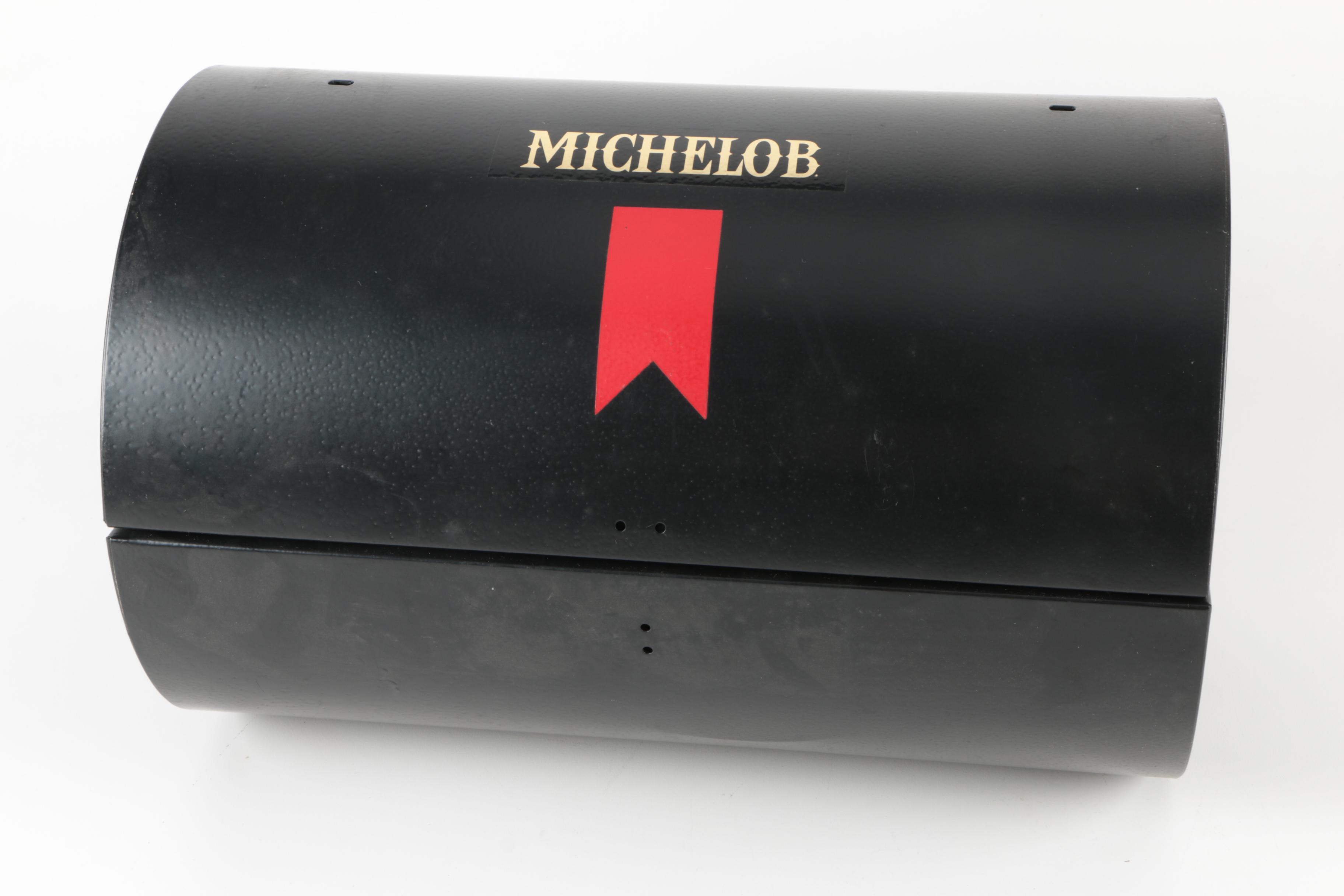 Michelob Beer "Royal Chef" Barbecue Grill Barrel Braziers, Pair