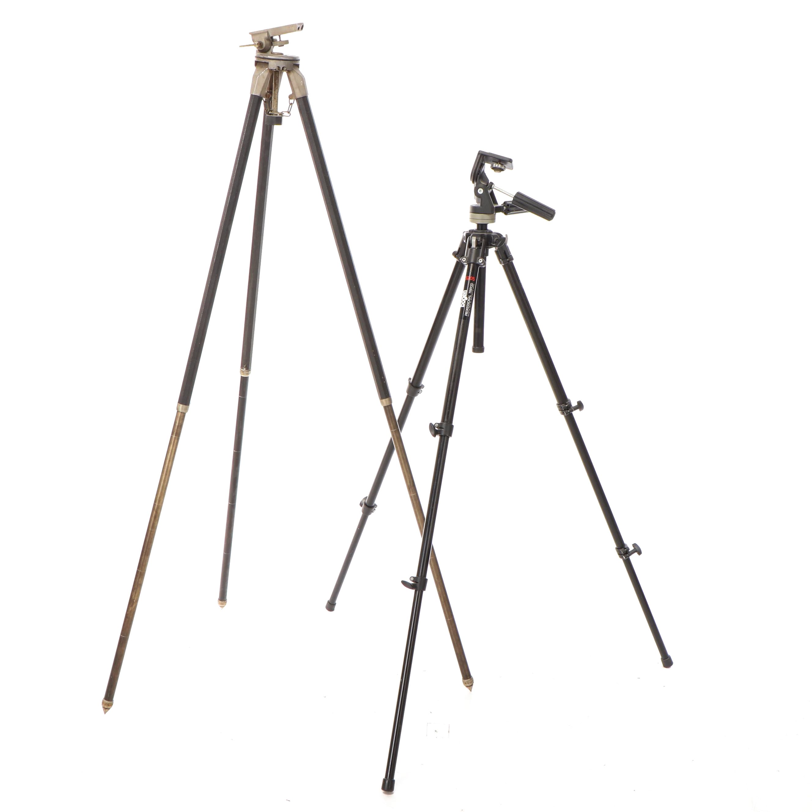 Cine-Kodak and Bogen Camera Tripods