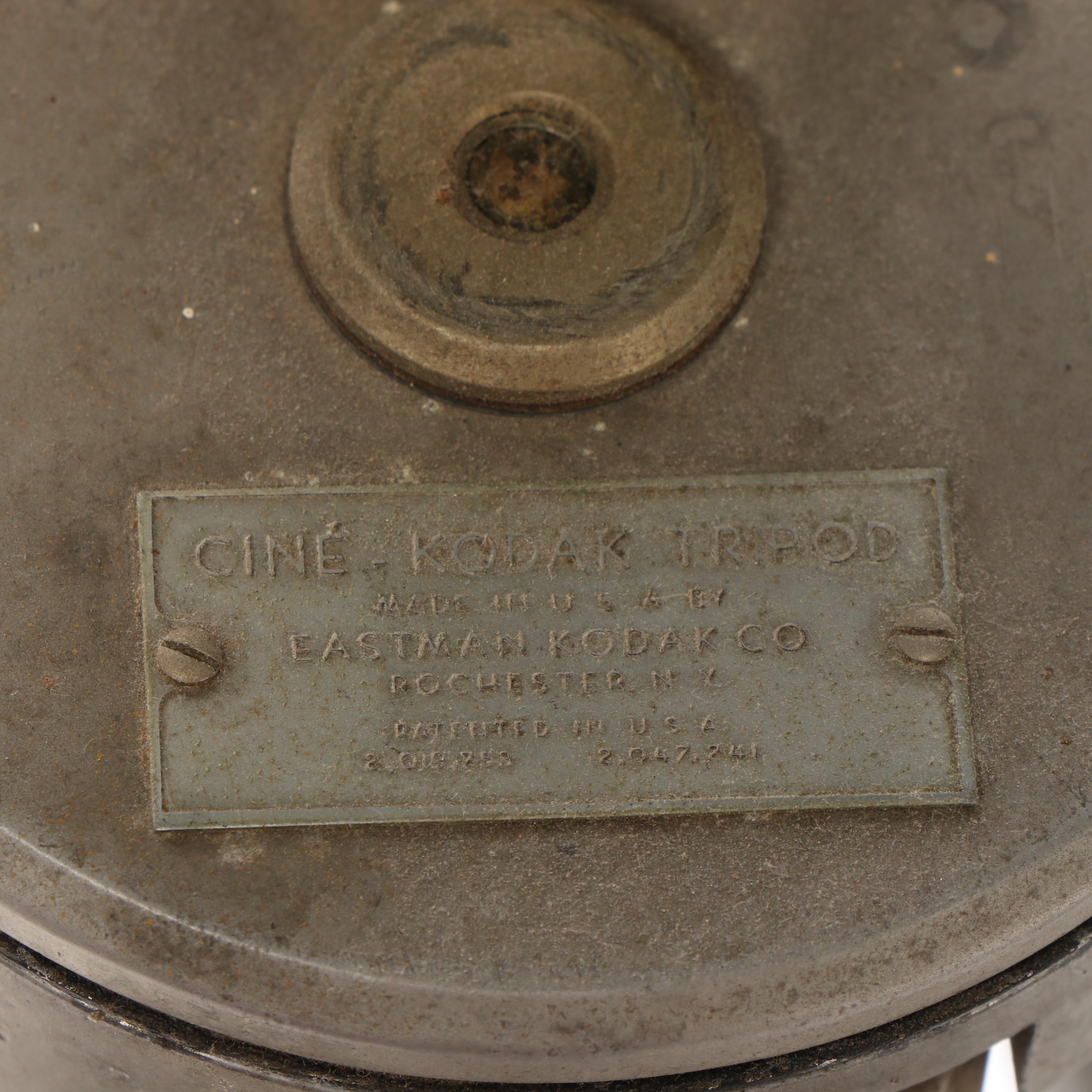 Cine-Kodak and Bogen Camera Tripods