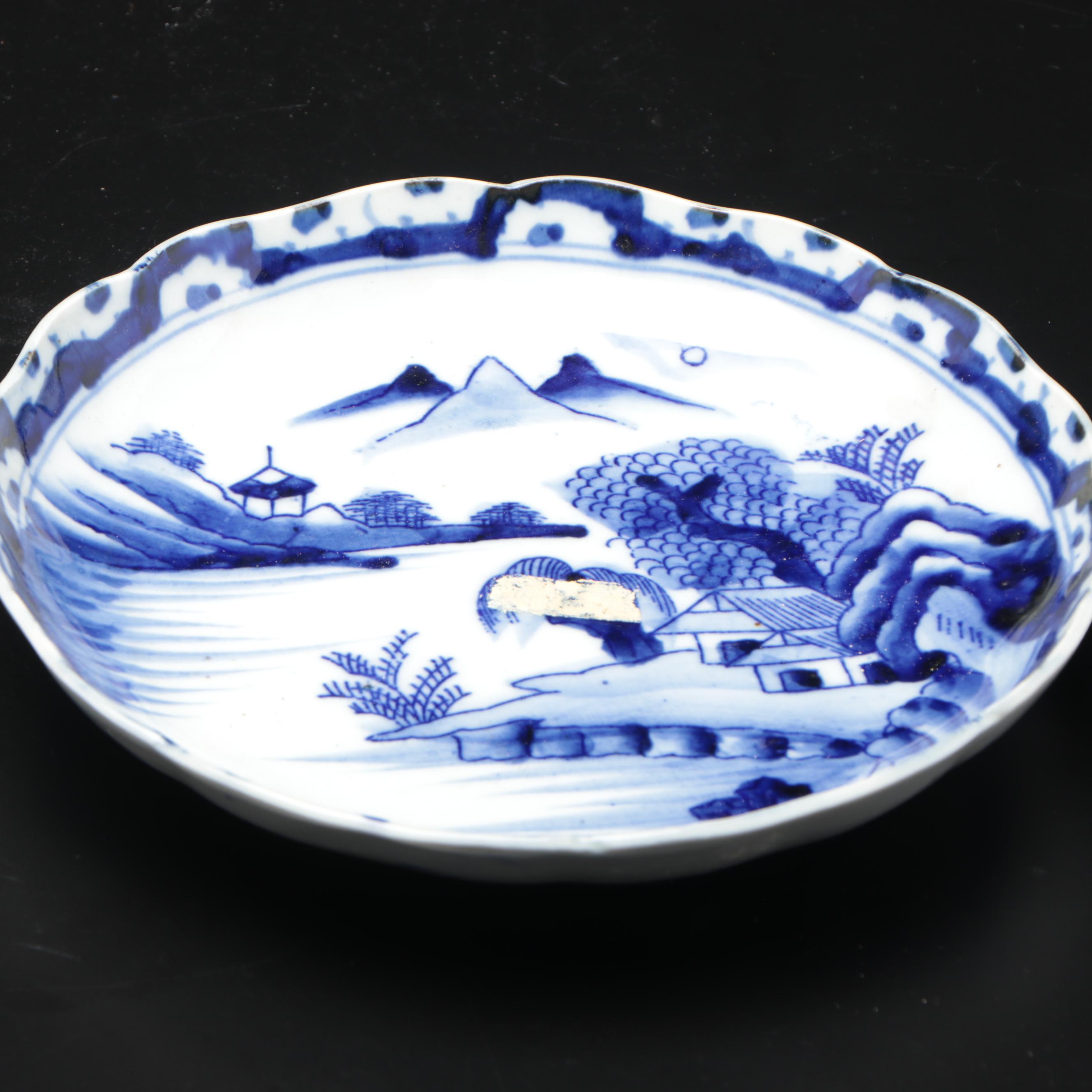 Japanese Arita Imari Blue and White Porcelain Bowls