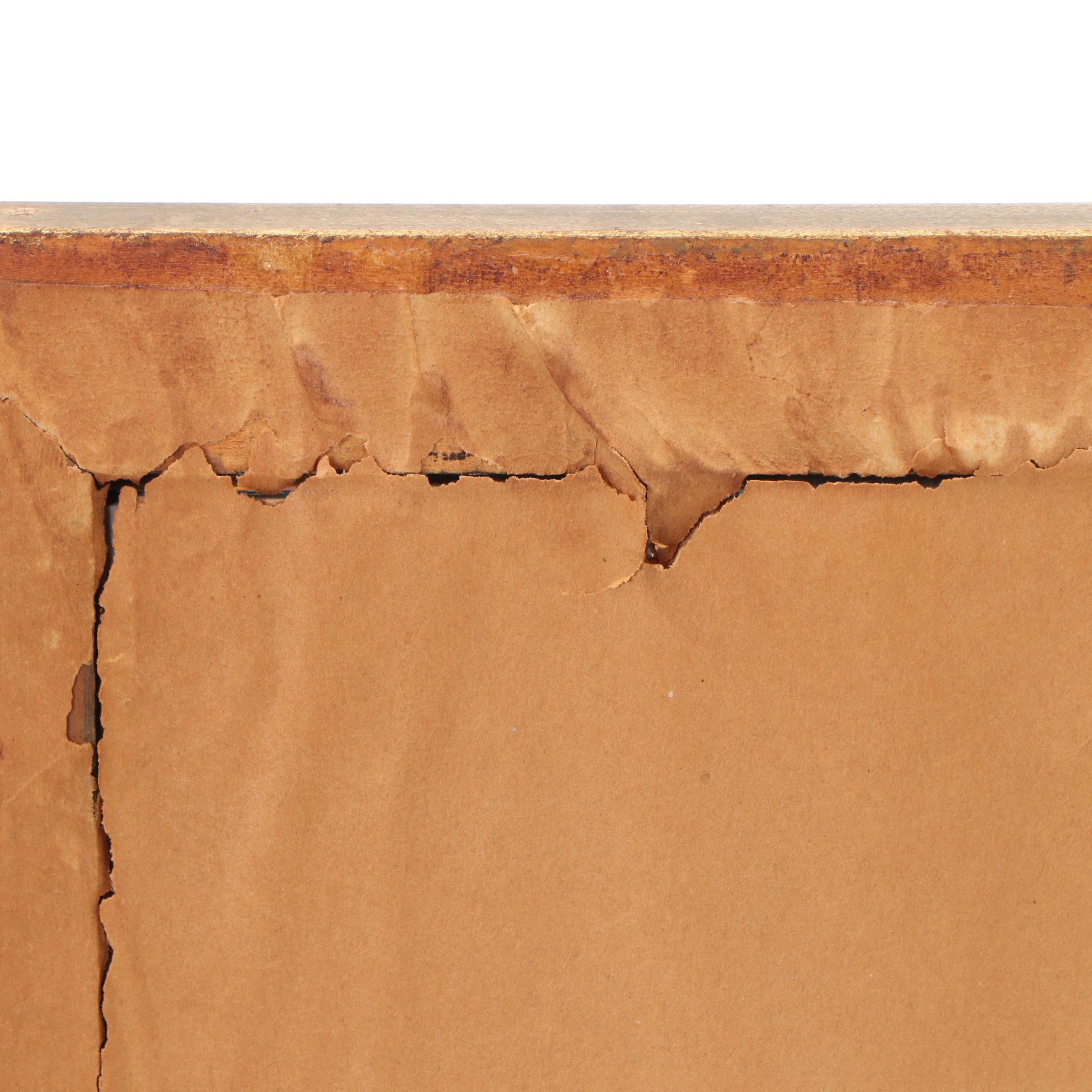 Rectangular Giltwood Framed Wall Mirror, Mid to Late 20th Century