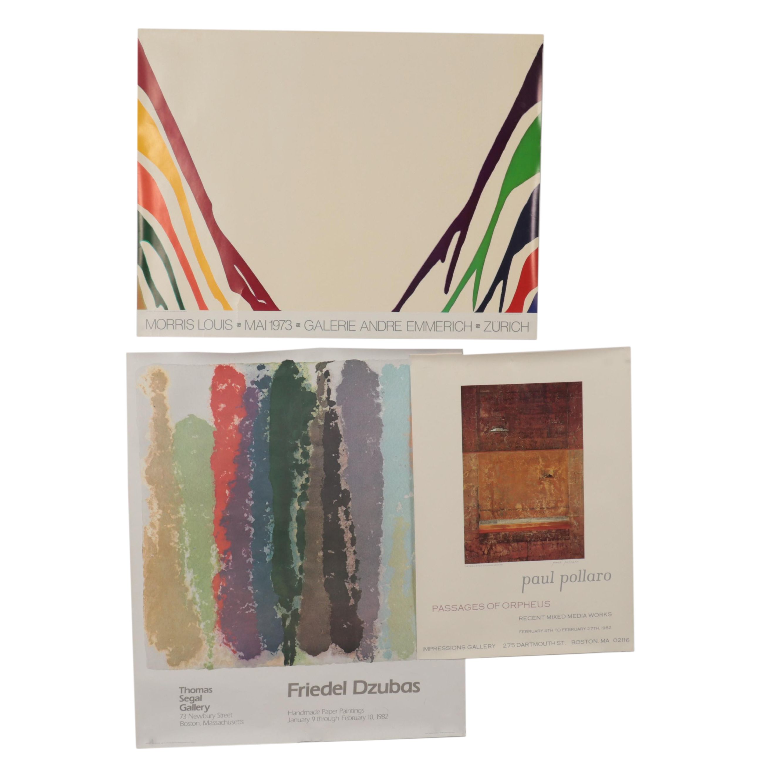 Exhibition Posters Including Morris Louis at Galerie Andre Emmerich