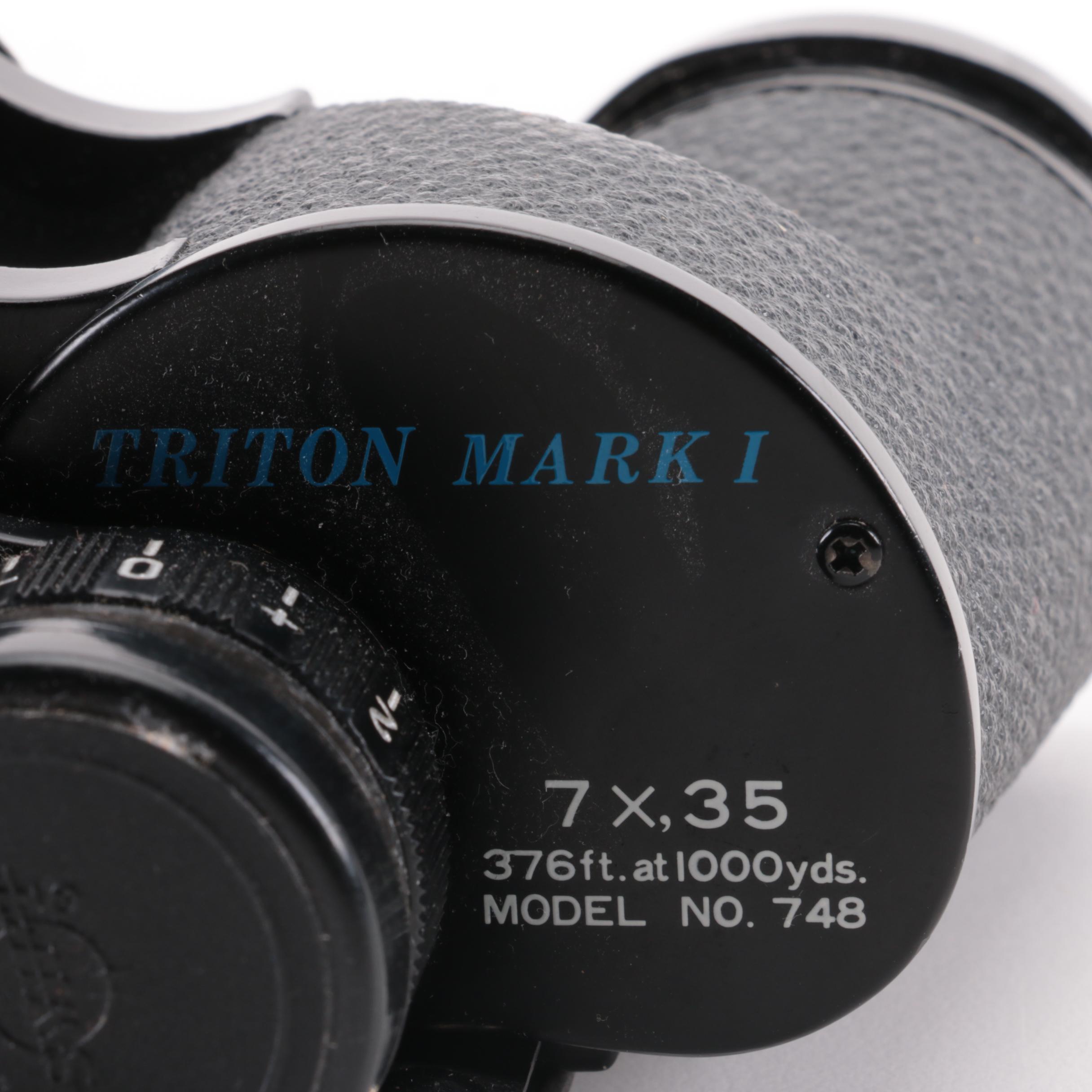 Swift "Triton Mark I" 7x35, Bosch-Optikon Binoculars with Caps, Cases