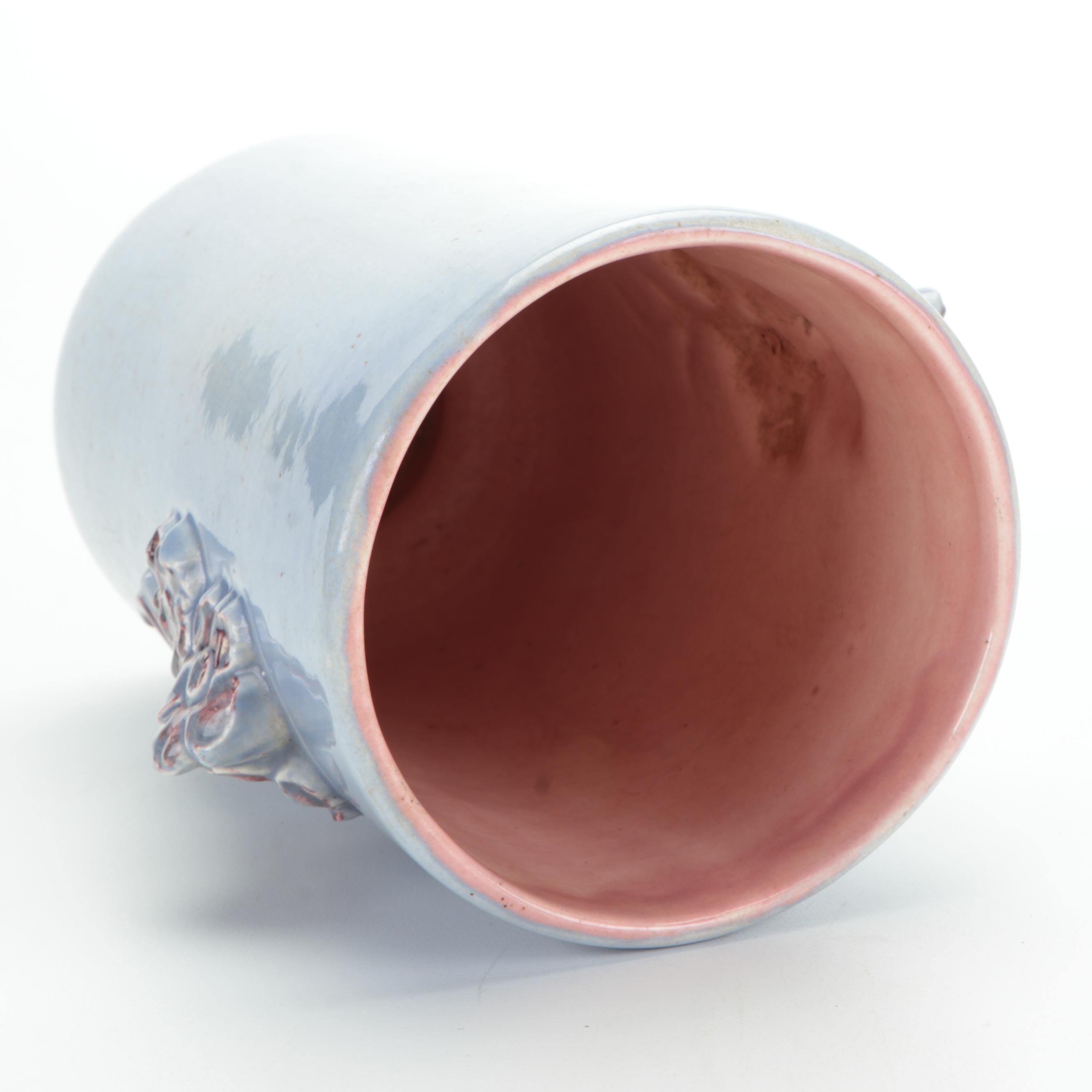 Red Wing Glazed Ceramic Vases