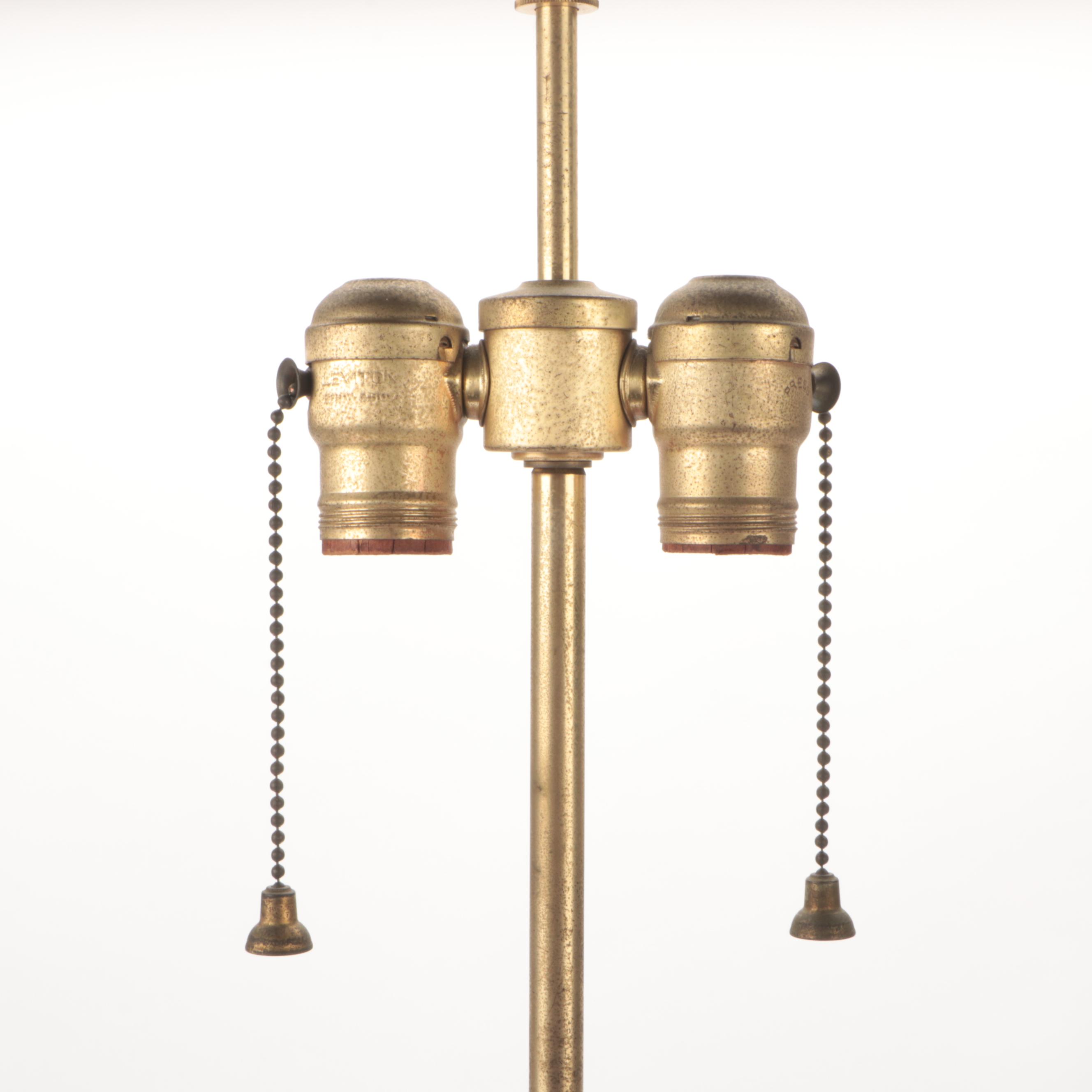 Rosenthal Porcelain Lamp with Pastoral Scene,Mid/Late 20th Century