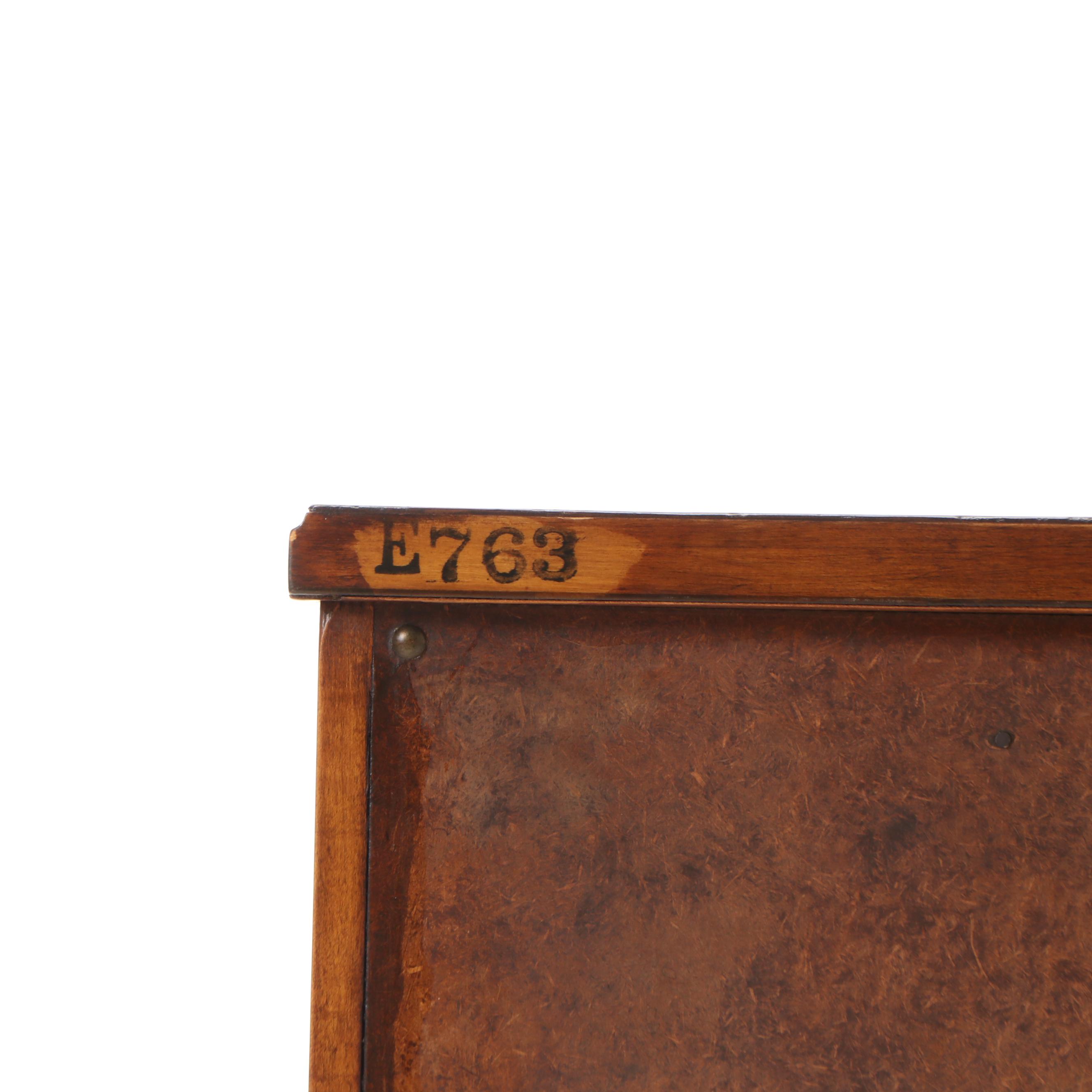 Sheraton Style Oak Single-Drawer End Table, Mid to Late 20th Century