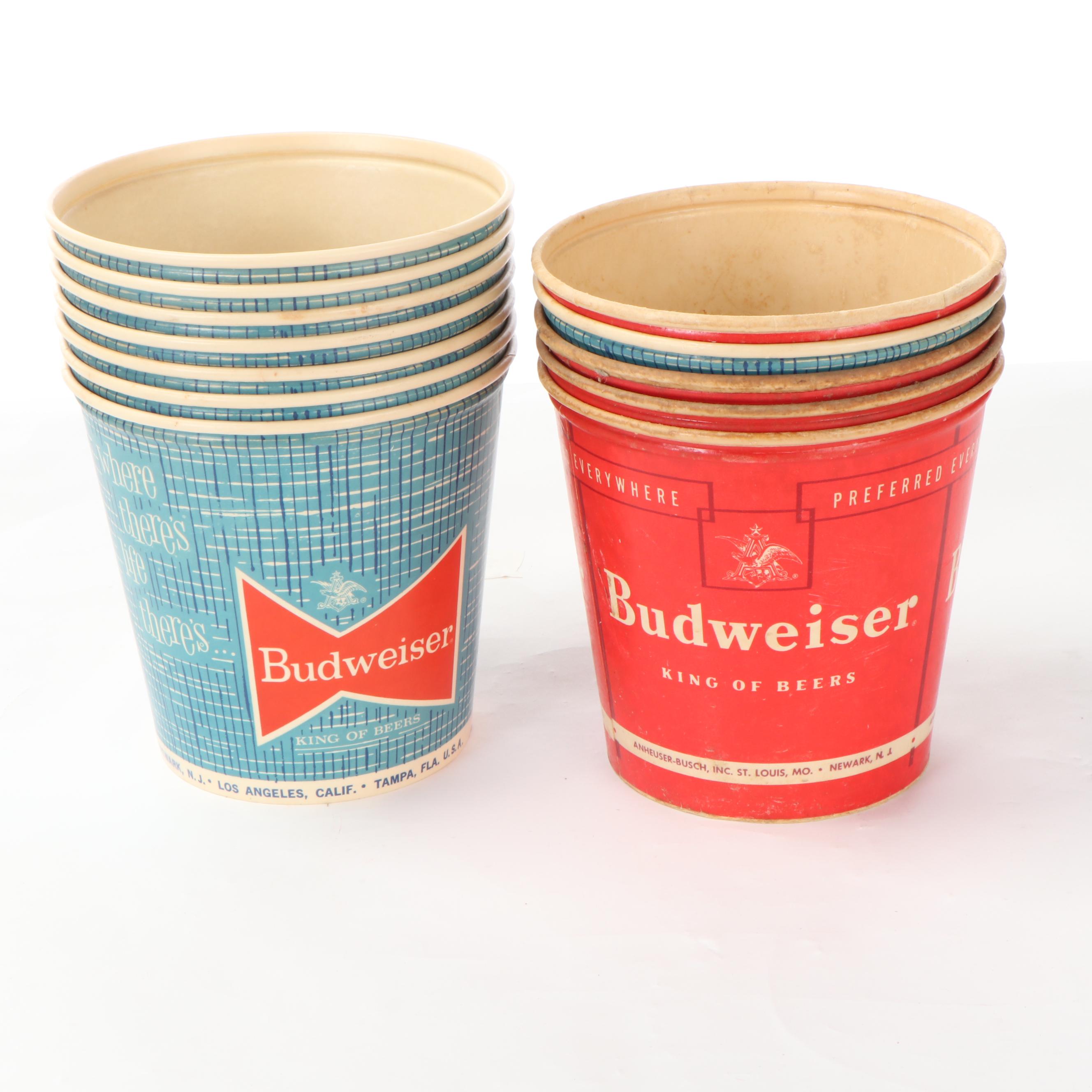 Budweiser Gold Rimmed Taster Glasses, Tablecloth, Serving Trays, Other