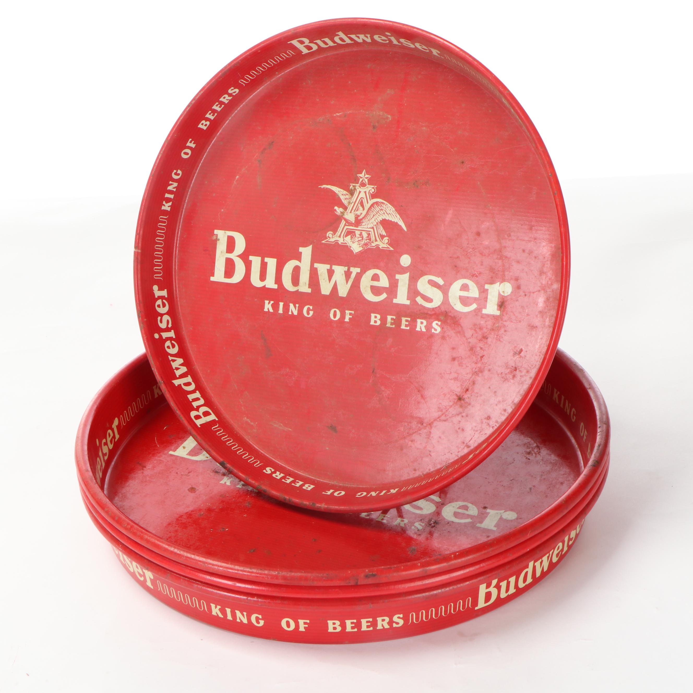 Budweiser Gold Rimmed Taster Glasses, Tablecloth, Serving Trays, Other