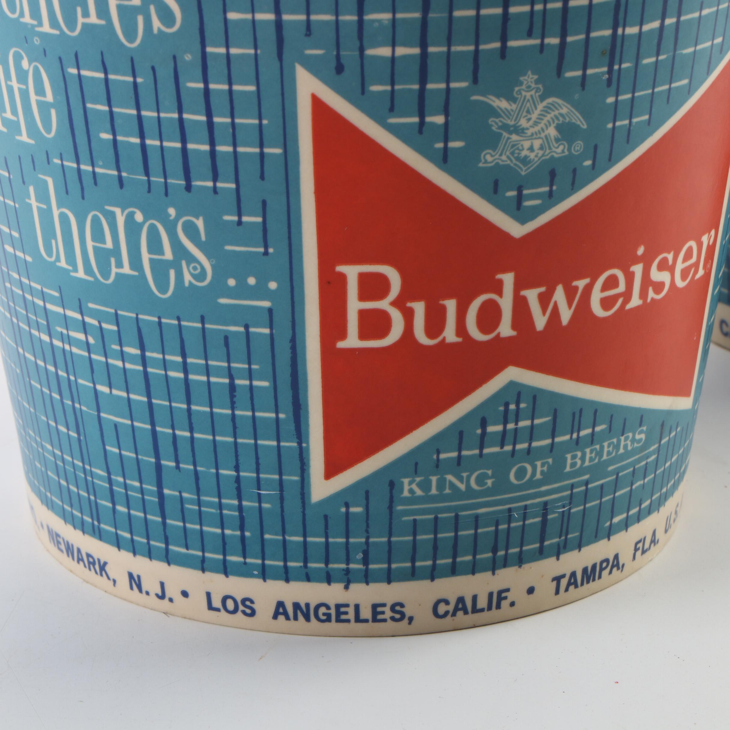 Budweiser Holiday Beer Glasses, Coin Bank Cans, Table Cloth, Serving Tray, Other