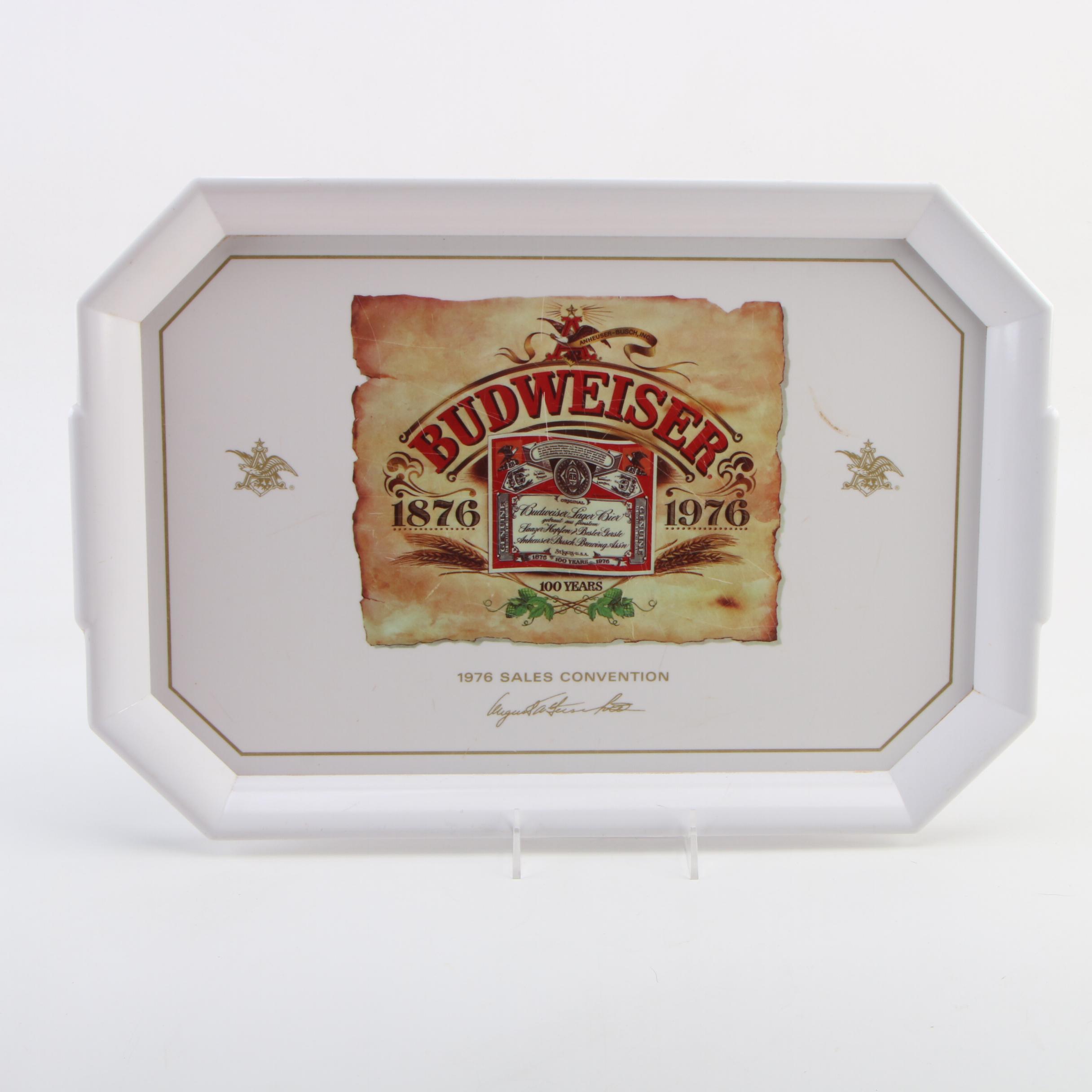 Budweiser Holiday Beer Glasses, Coin Bank Cans, Table Cloth, Serving Tray, Other