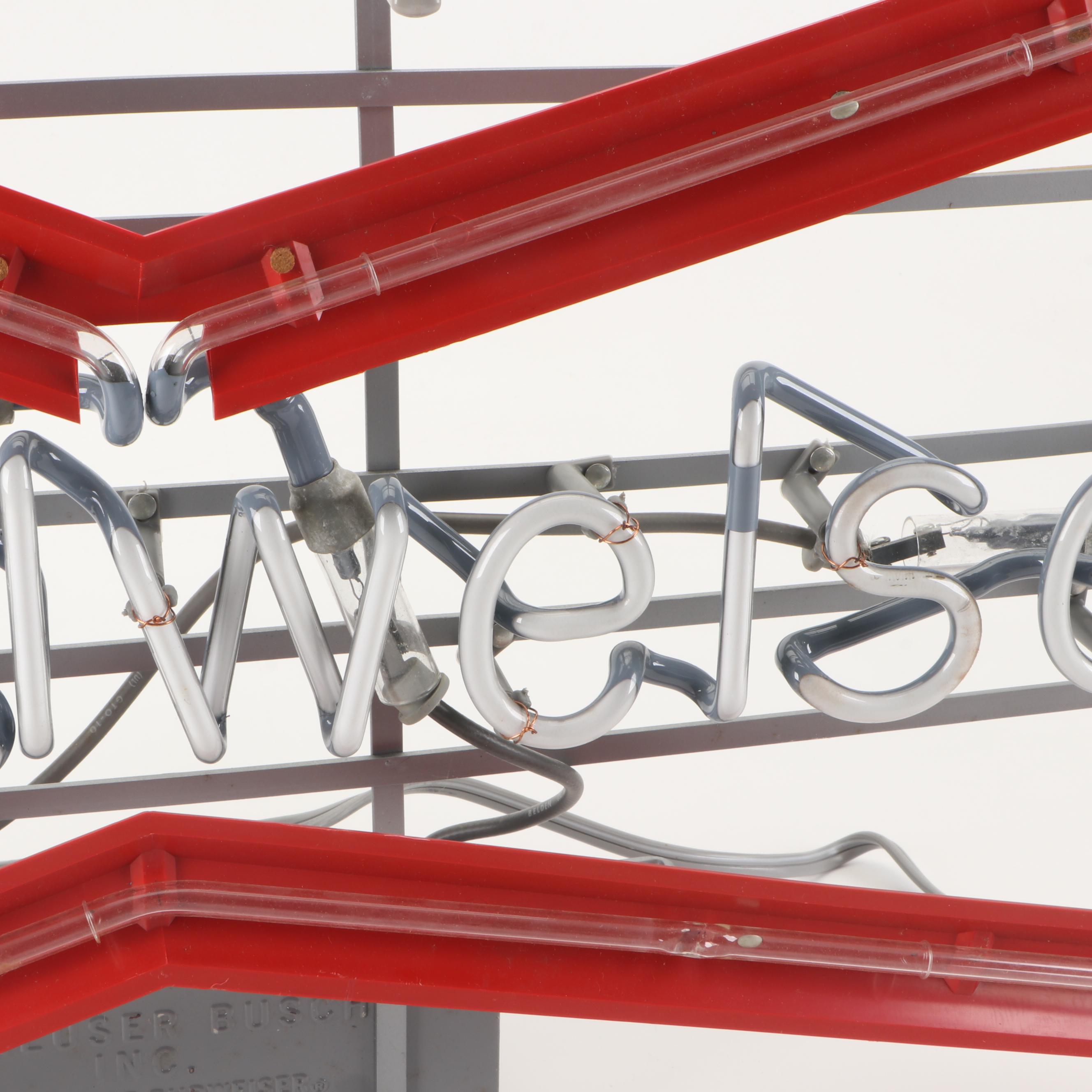 Budweiser Bow Tie Neon Sign
