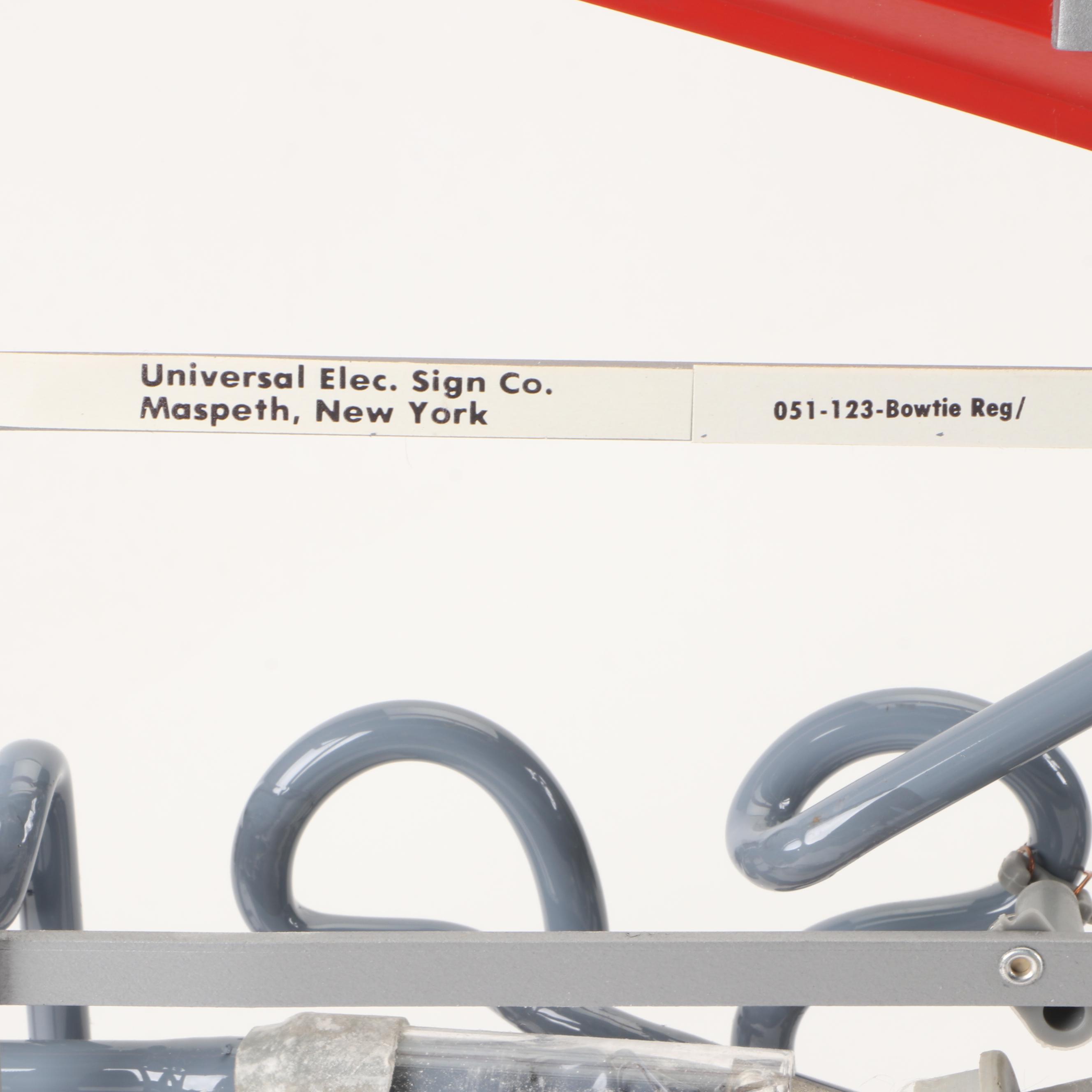 Budweiser Bow Tie Neon Sign