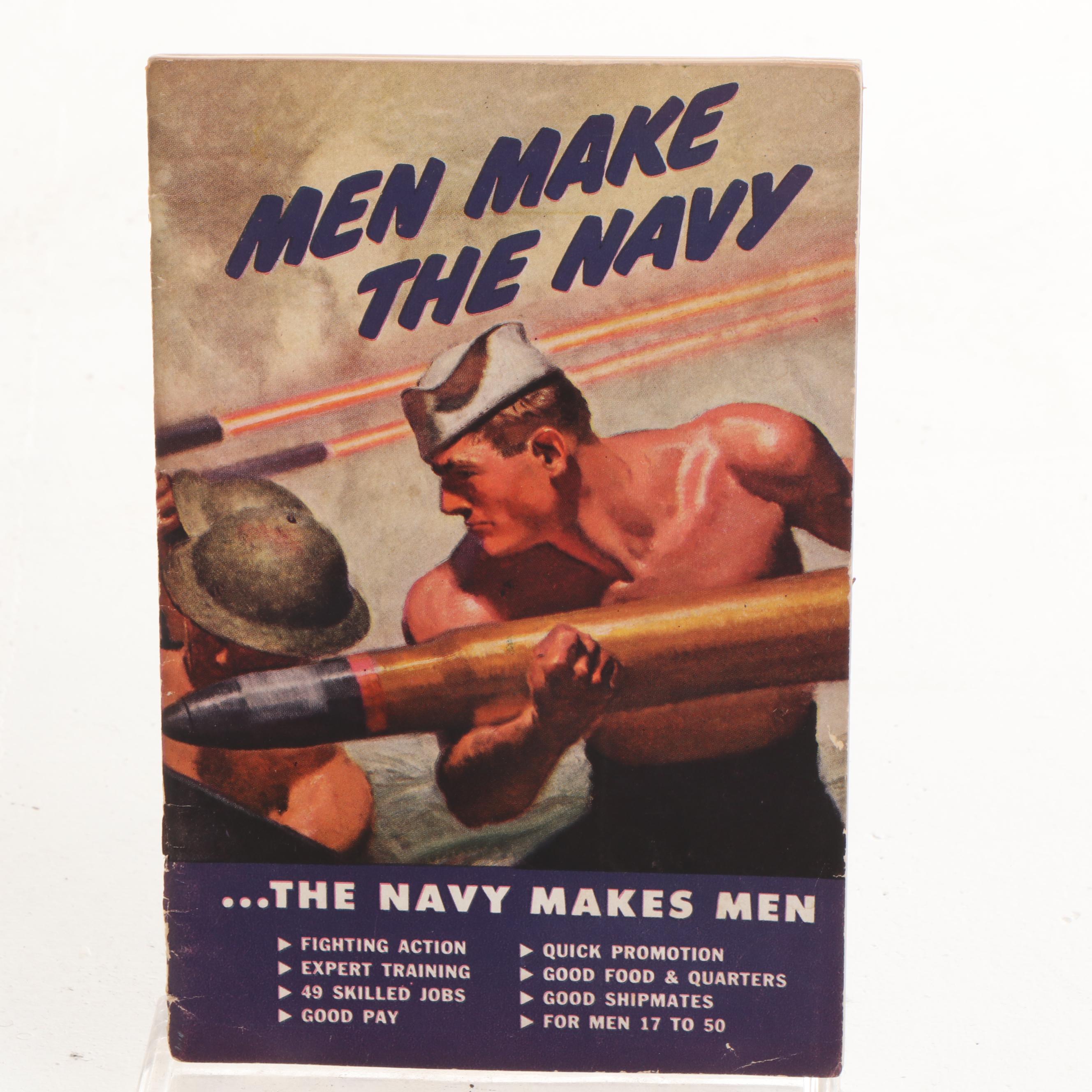 1939 New York World's Fair Ephemera with U.S. Navy Recruiting Booklet