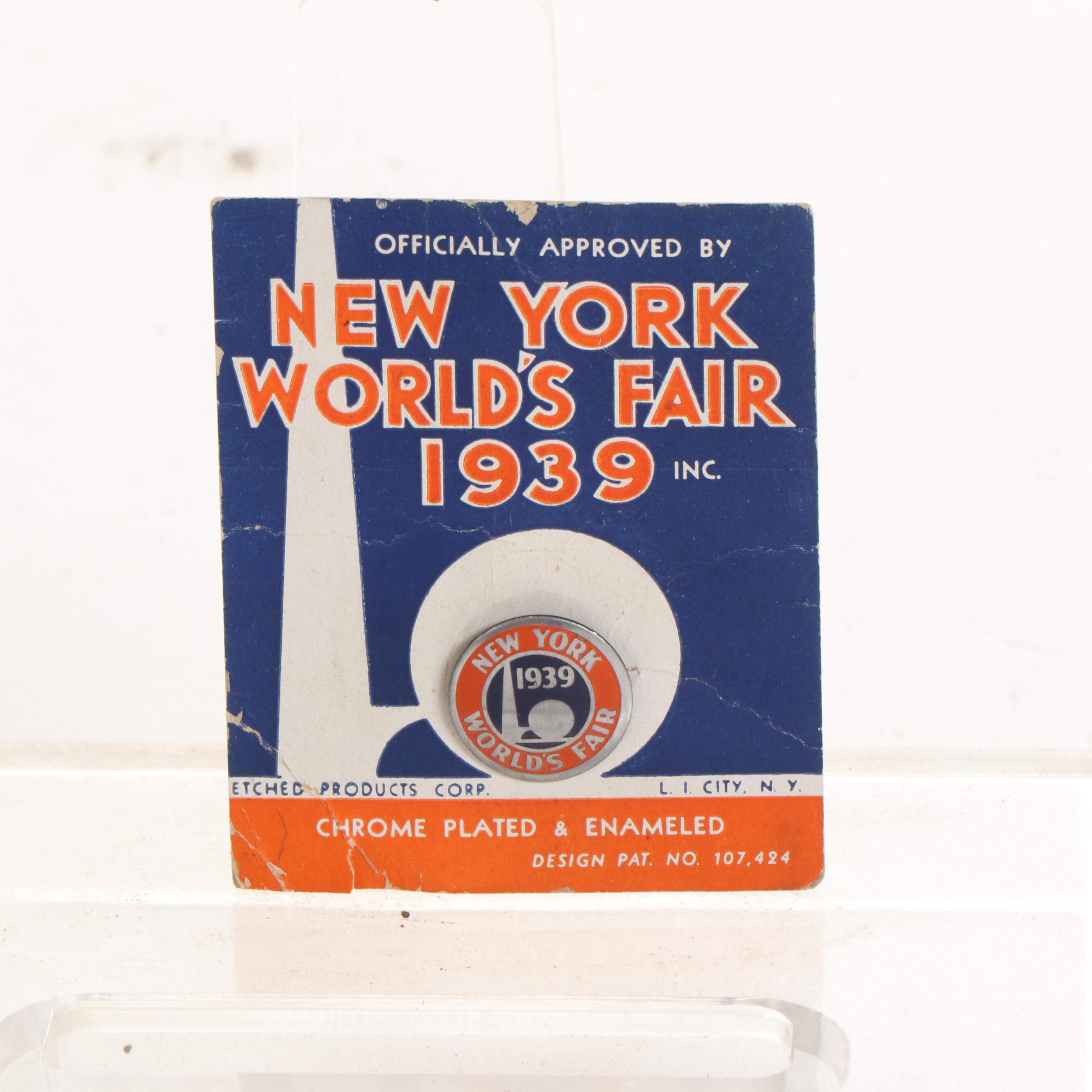 1939 New York World's Fair Ephemera with U.S. Navy Recruiting Booklet