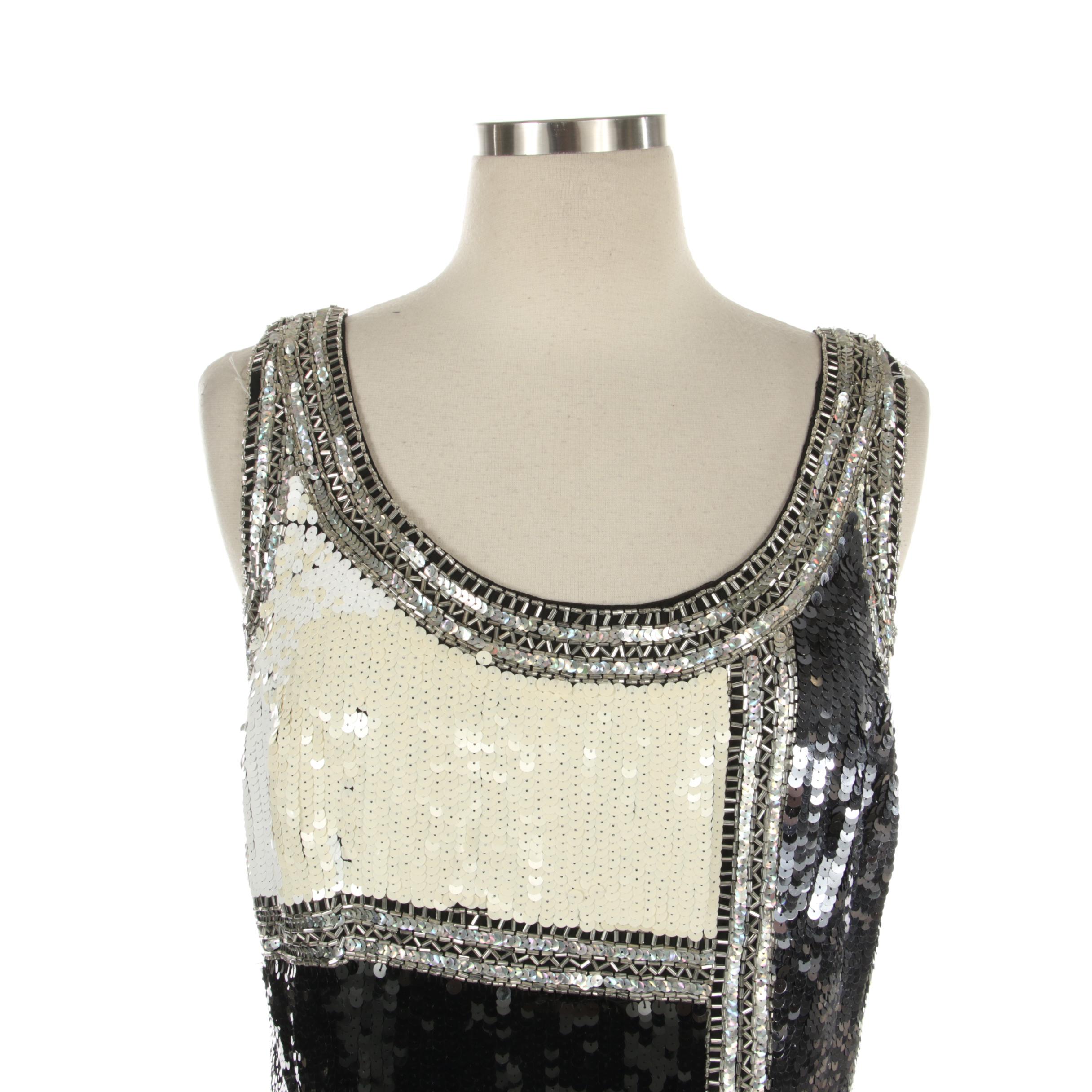 Black Tie Oleg Cassini Embellished Cocktail Dresses