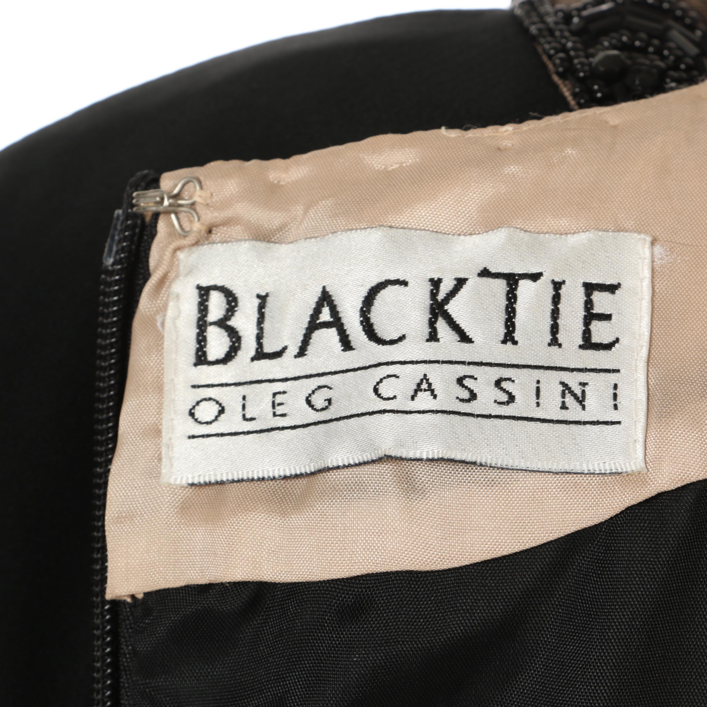 Black Tie Oleg Cassini Embellished Cocktail Dresses