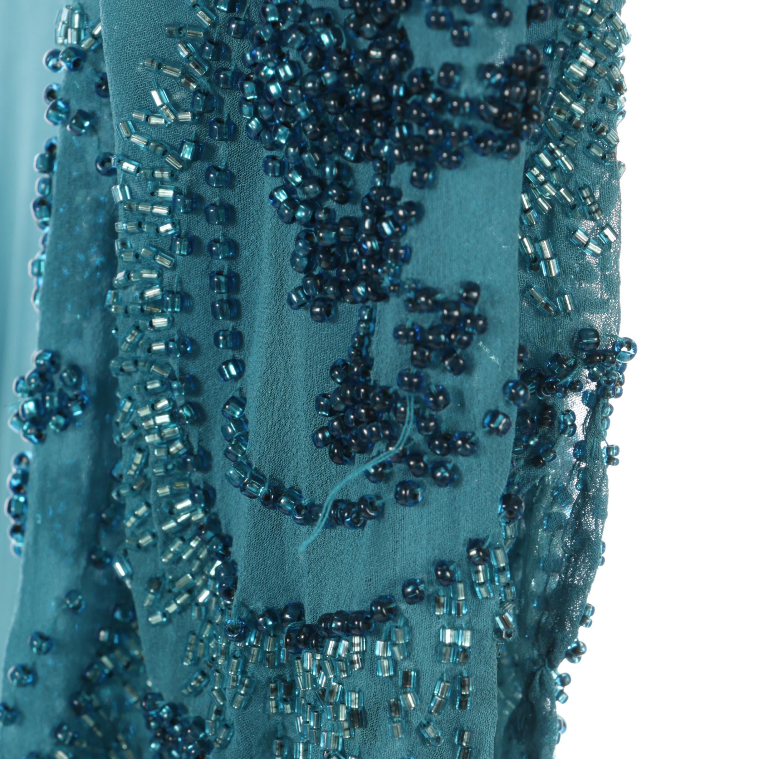 Tadashi, Oleg Cassini and Other Teal Blue Occasion Dress and Blouses