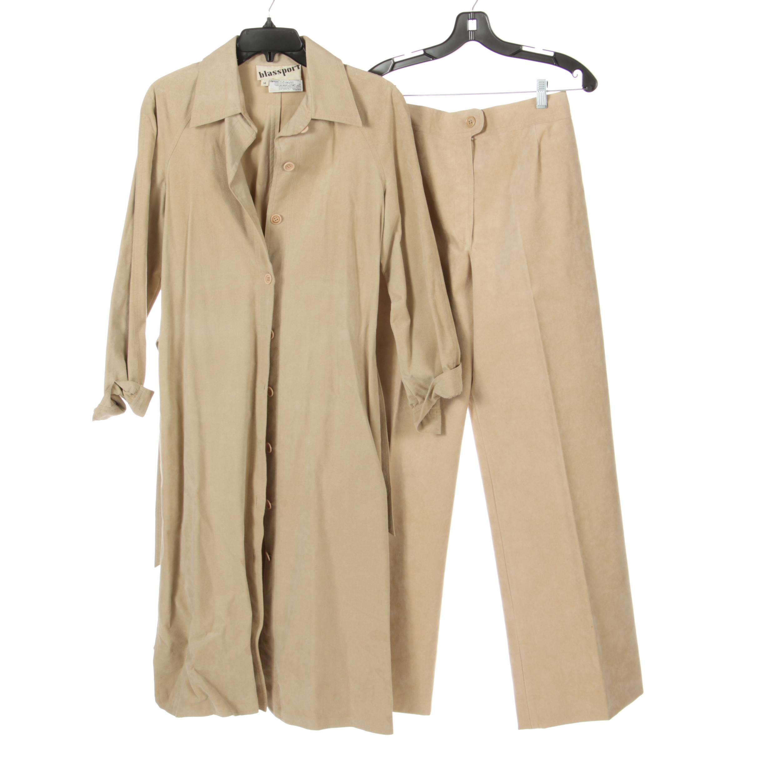 Blassport and Samuel Robert Ultrasuede Jackets, Skirts, Pants and Skinner Dress