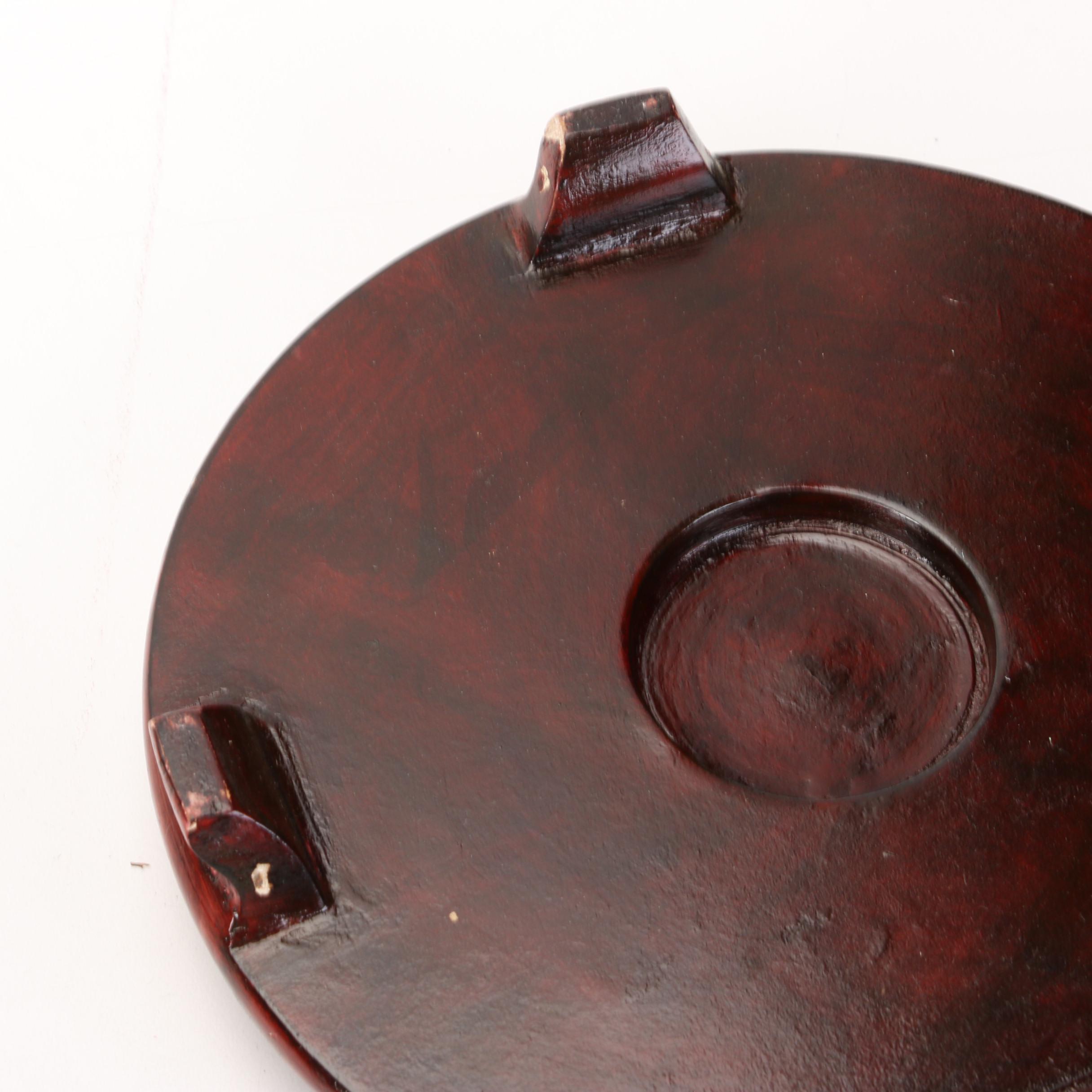 Japanese and Chinese Carved Wood Vase and Figurine Bases